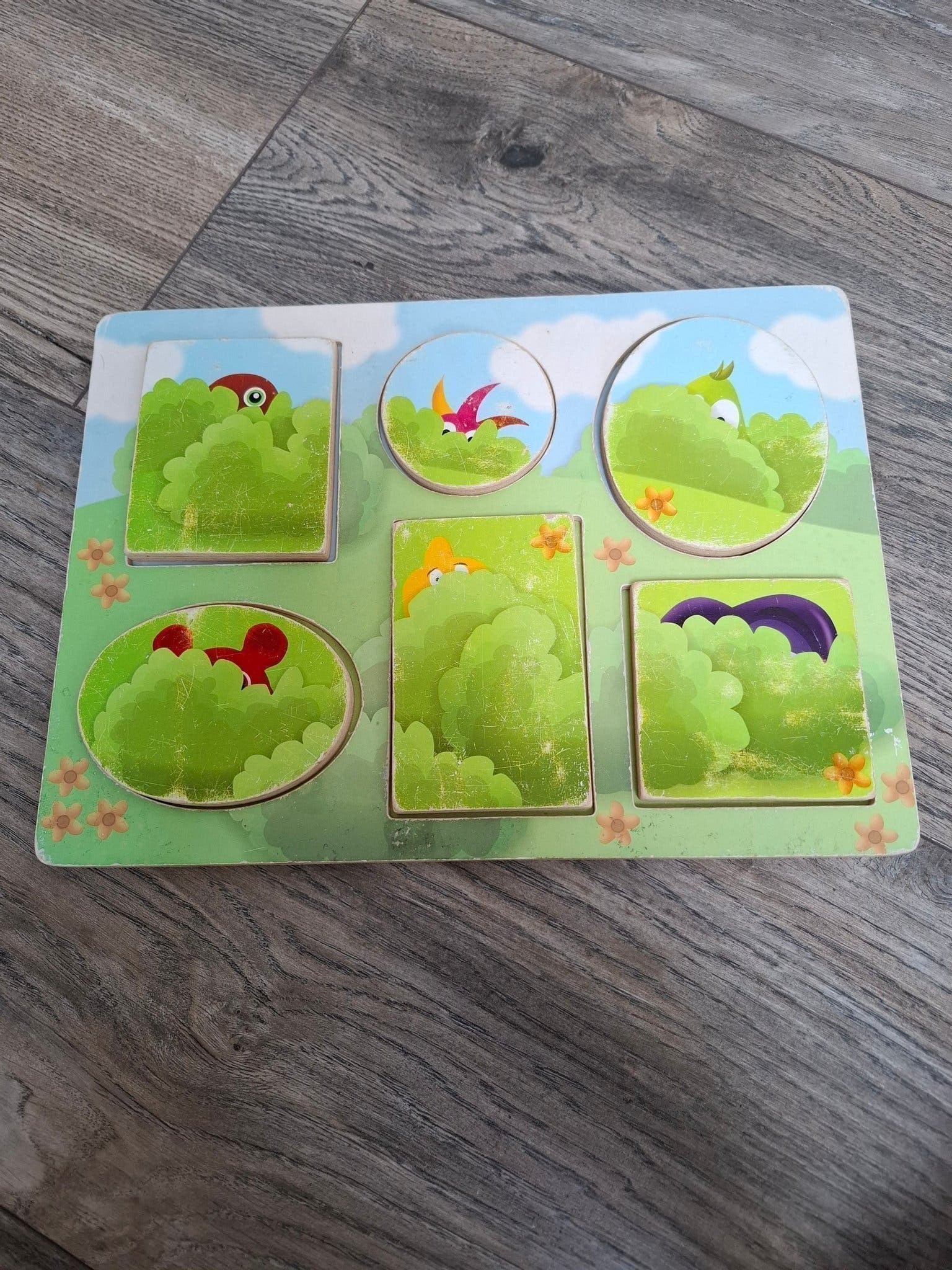 Trä pussel babblarna