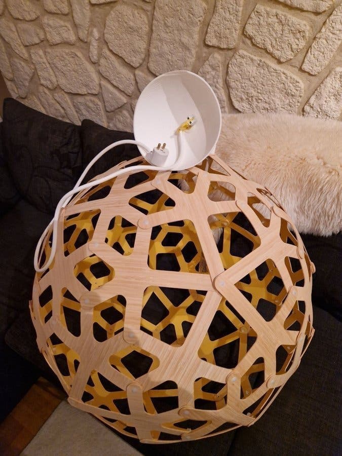 David Trubridge Coral taklampa