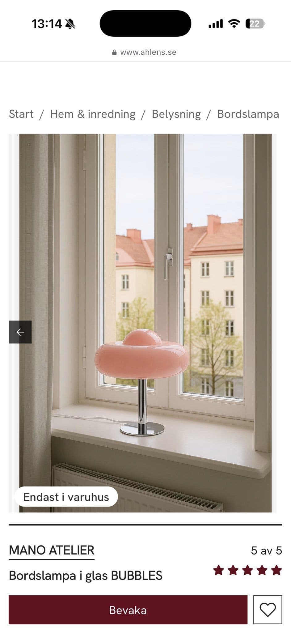 Bordslampa Bubbles Mano Atelier från Åhléns