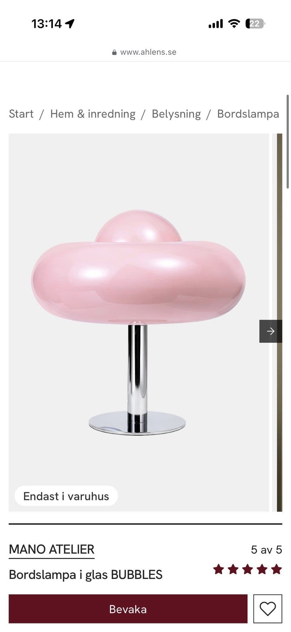 Bordslampa Bubbles Mano Atelier från Åhléns