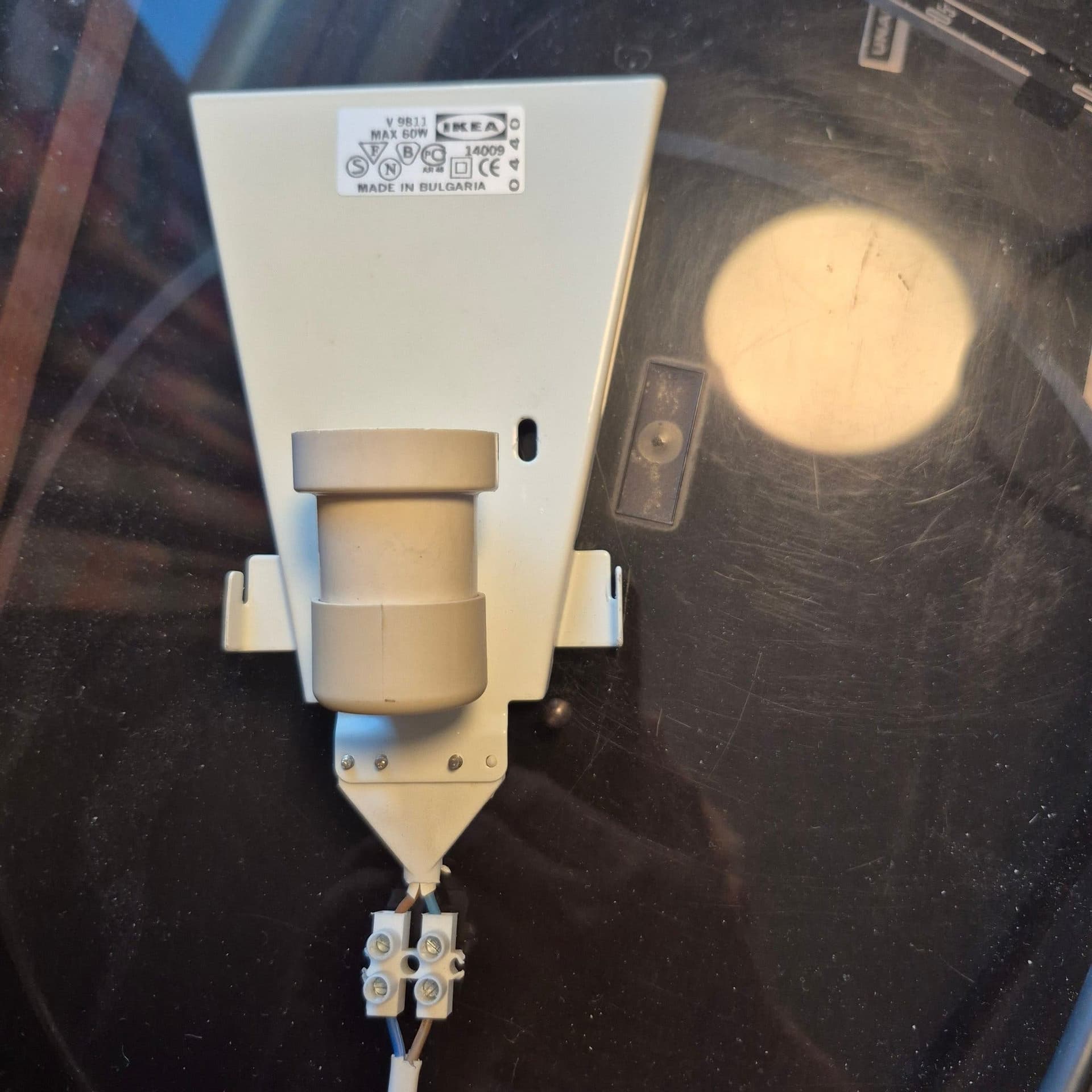 Ikea Klyka vägglampa i metall