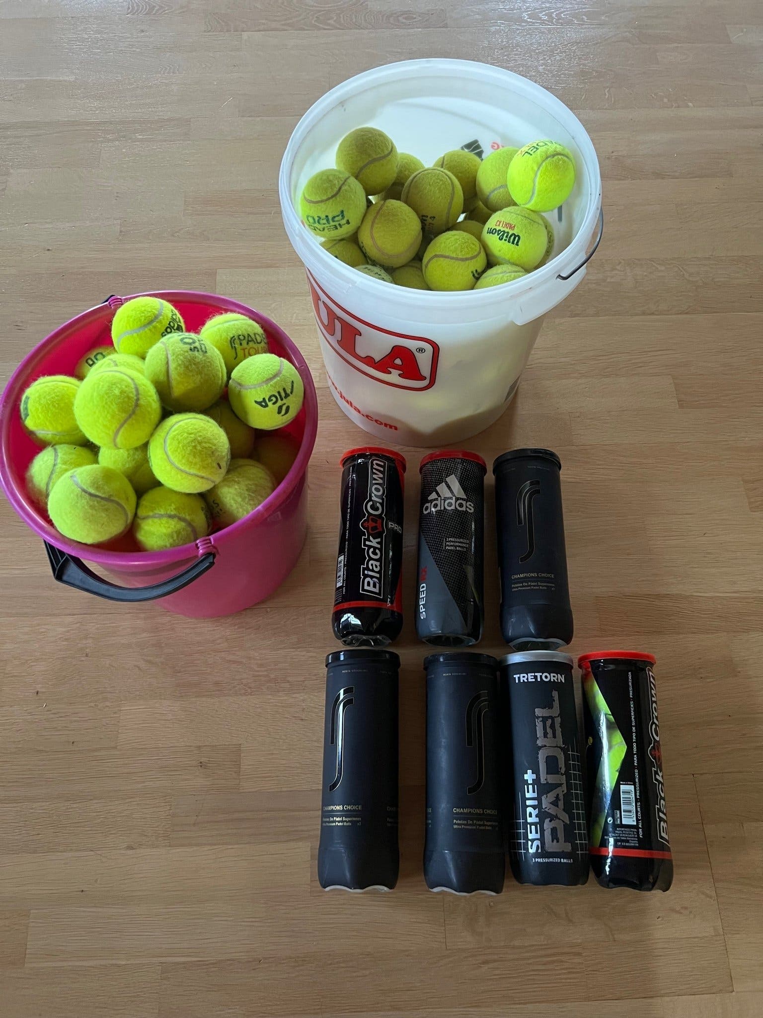 Använda tennisbollar