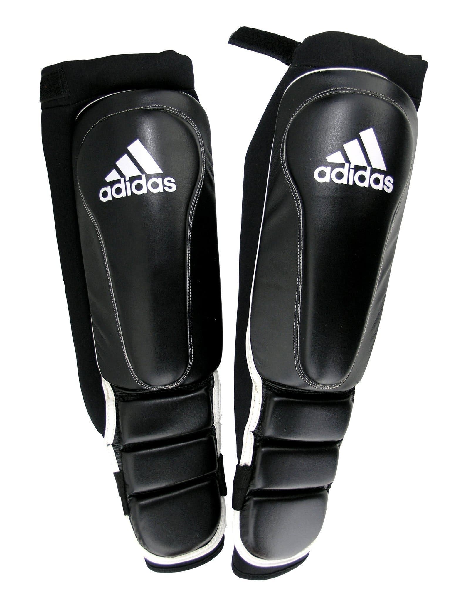 NYA! Ben/vristskydd Adidas Pro strl L Large Svart läder ***SommarREA***