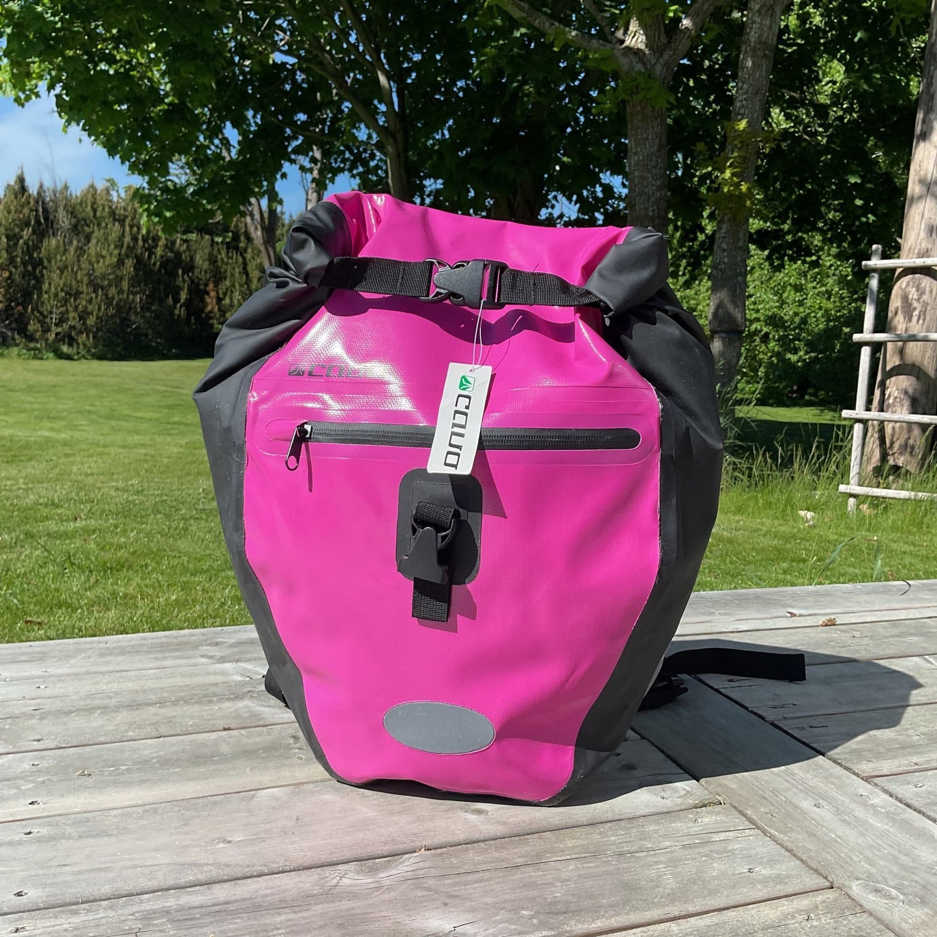 CAVO Cykelväska i Rosa och Svart 100% vattentät