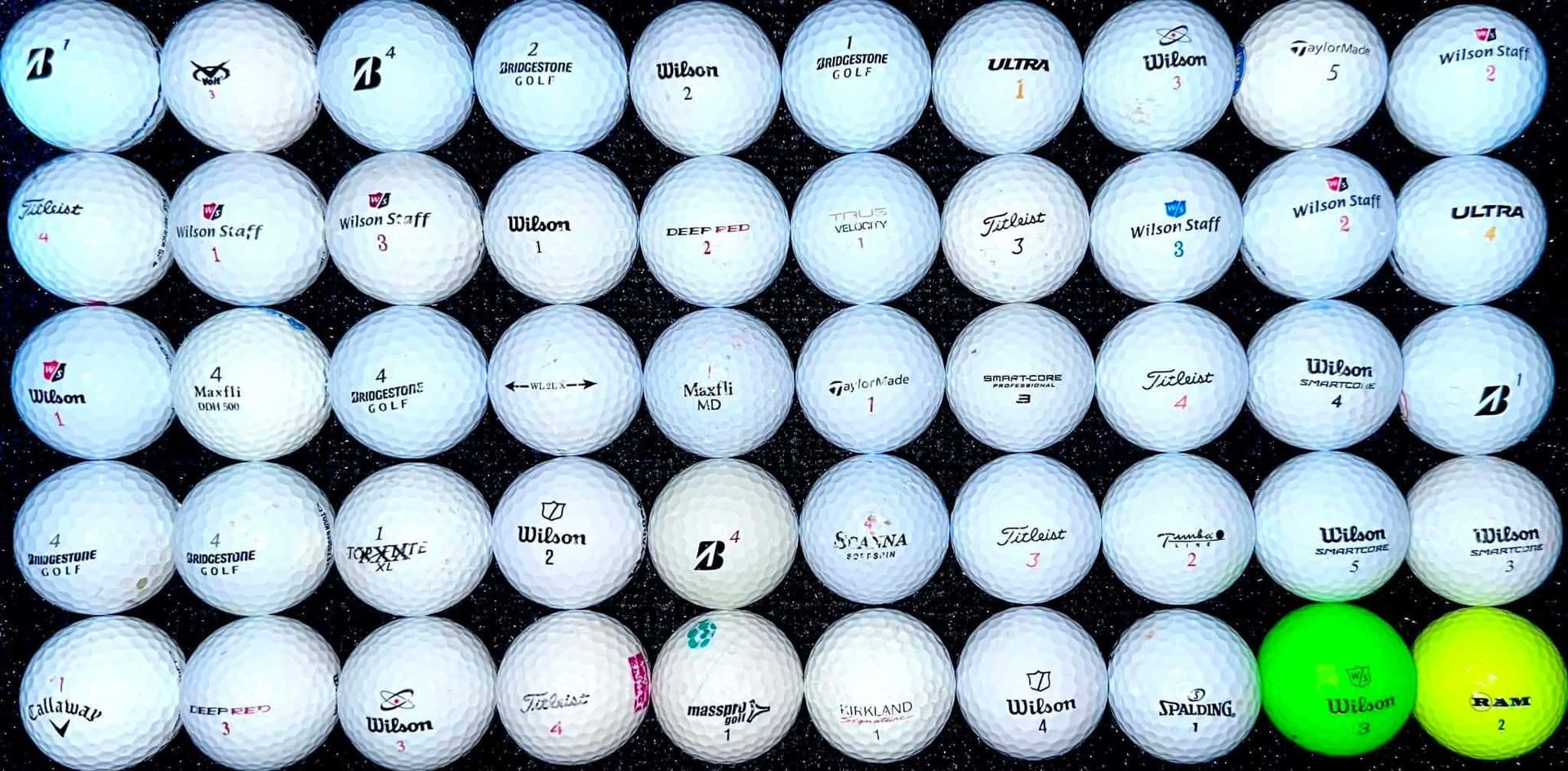 50st Florida mix Golfbollar - Wilson, Taylormade, Callaway mm