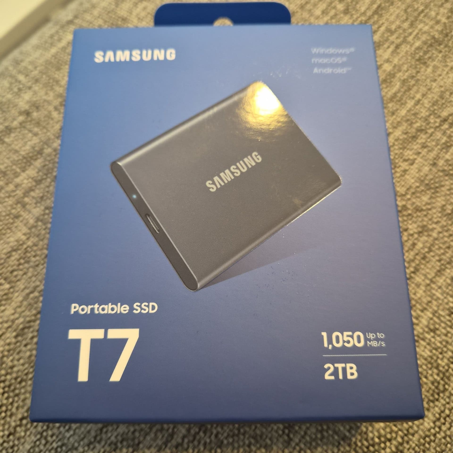 Samsung Portable SSD T7 2TB ny plomberad