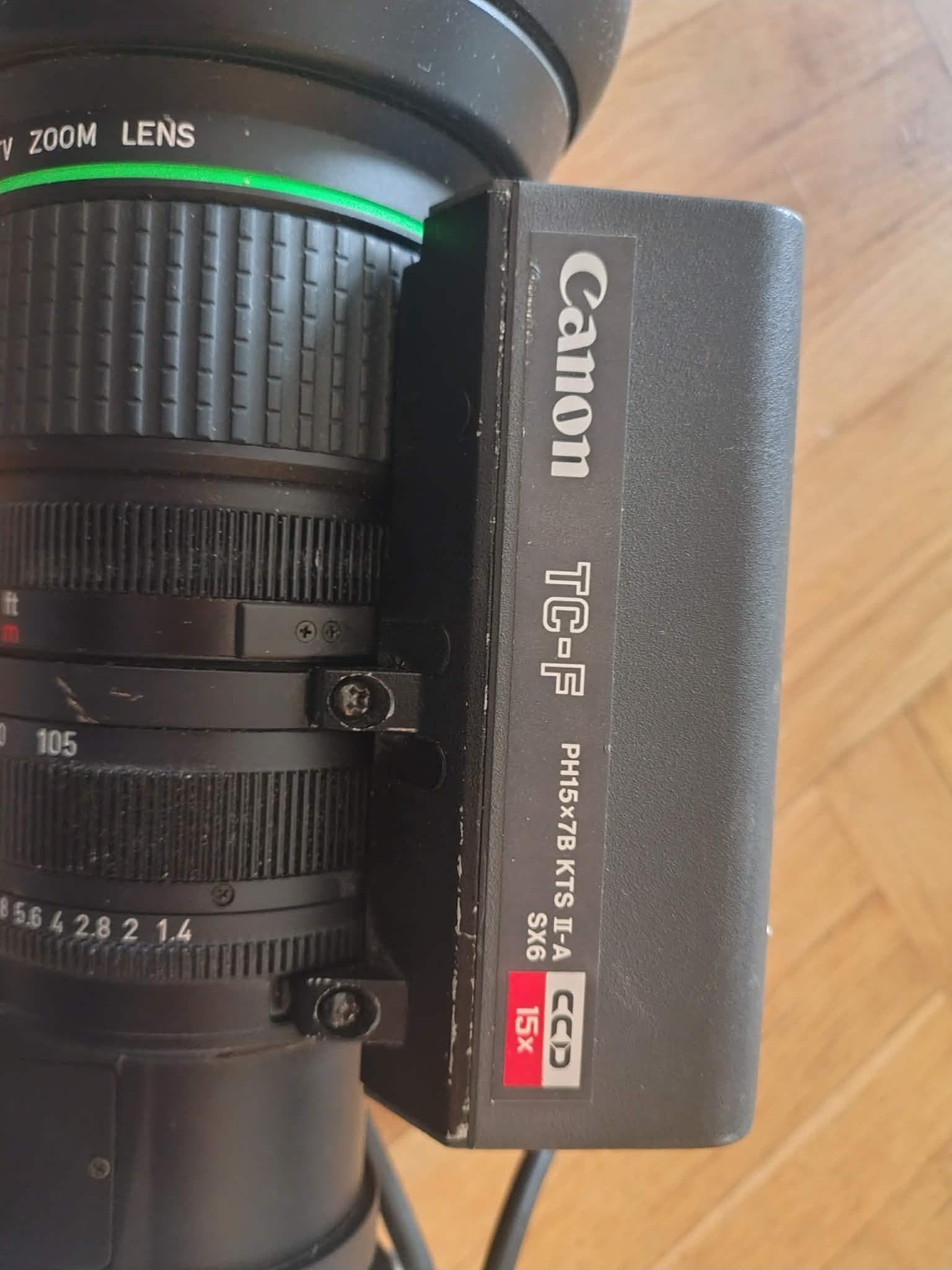 Sony DXC-930P 3CCD videokamera + Canon PH15x7B Macro TV Zoom-objektiv med servo