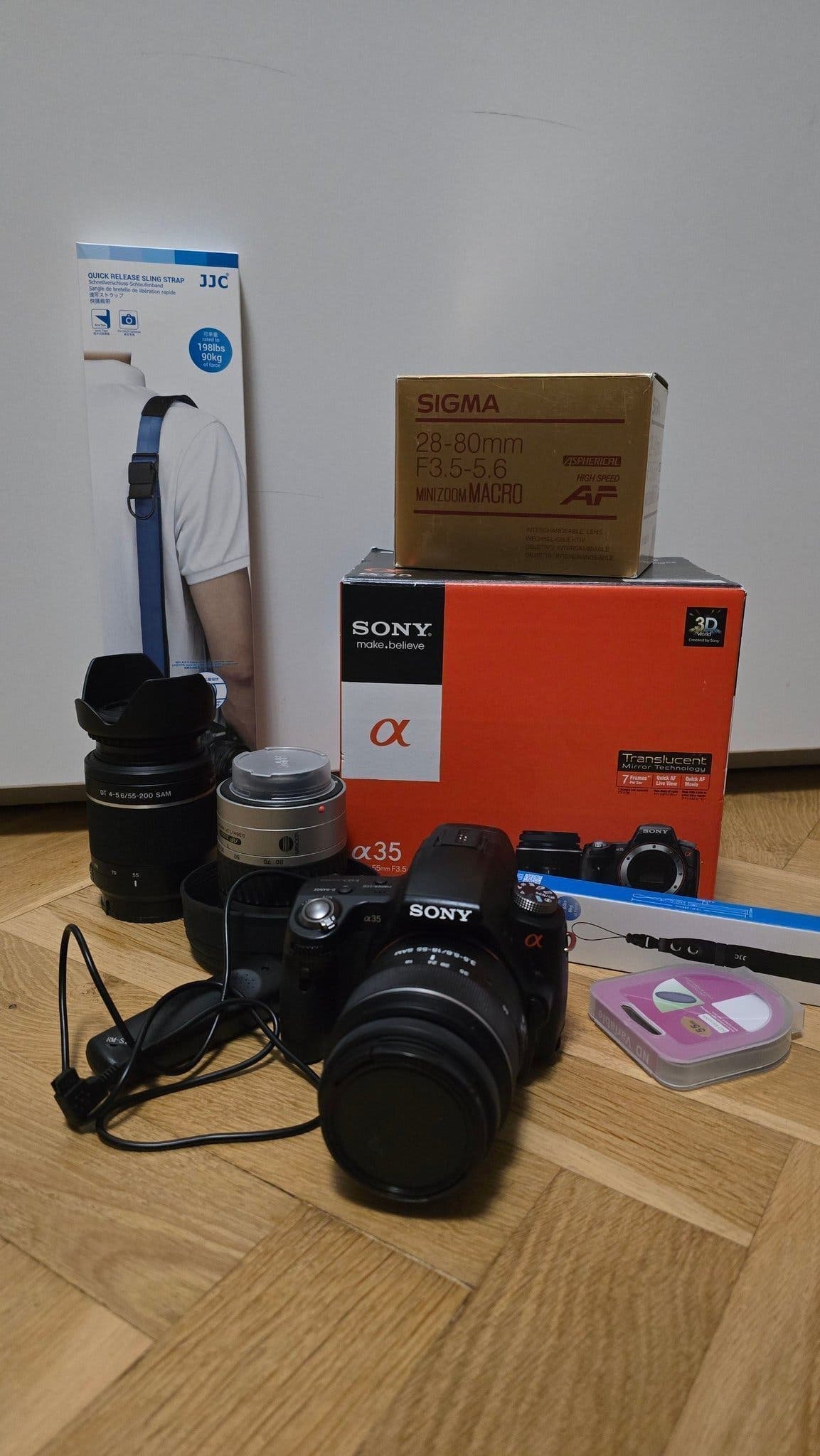 Sony Alpha a35 + tillbehör