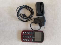 Doro 1385 mobiltelefon i rött