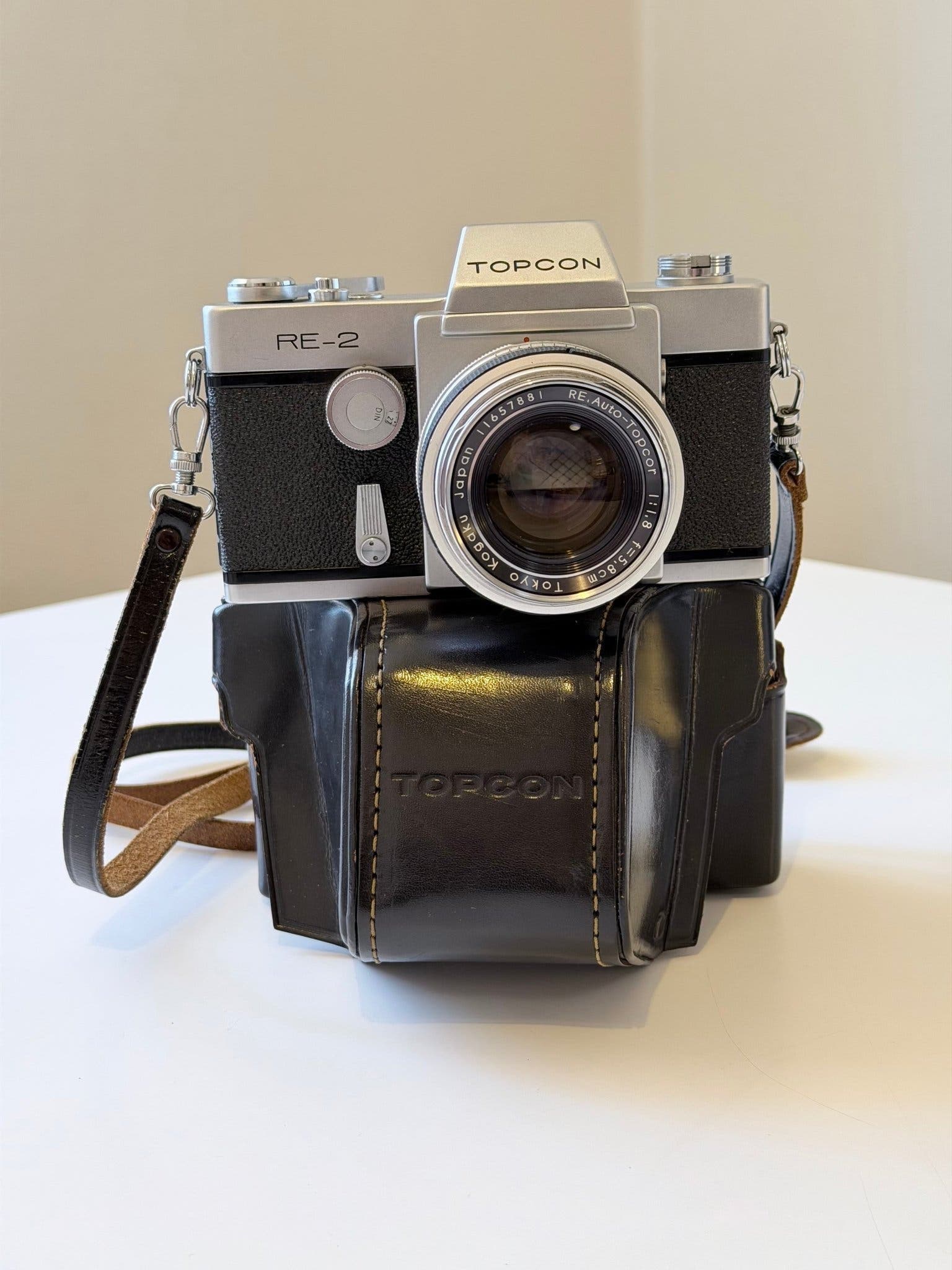 Topcon RE-2 35mm SLR-filmkamera reflex Re Auto Topcor 58mm 1:1.8 kit