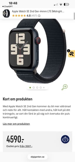 Apple Watch SE 2nd Gen 44mm LTE