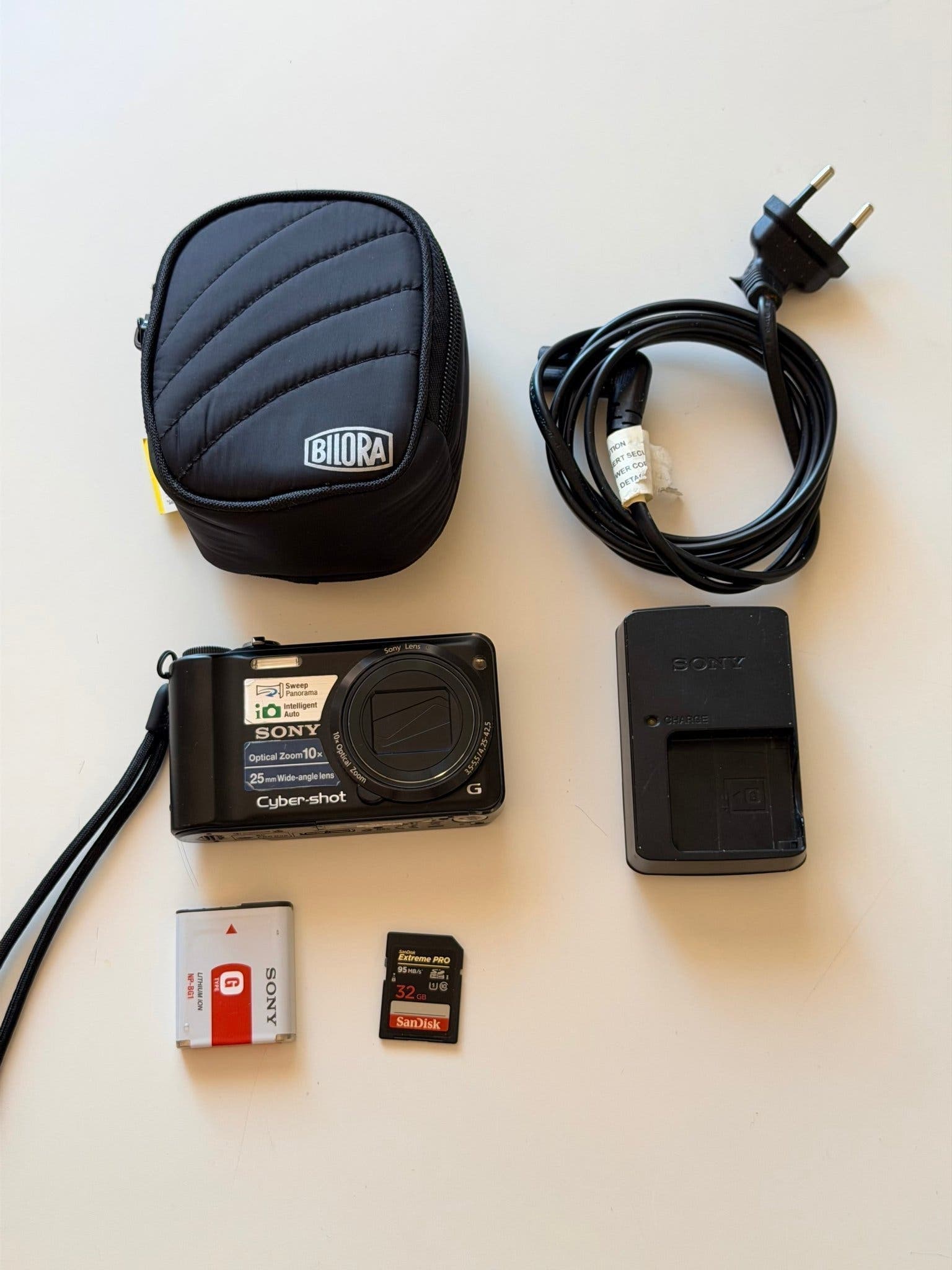 Sony Cyber-Shot DSC-H55 14.1MP 10x Optical Zoom Digital Camera Black