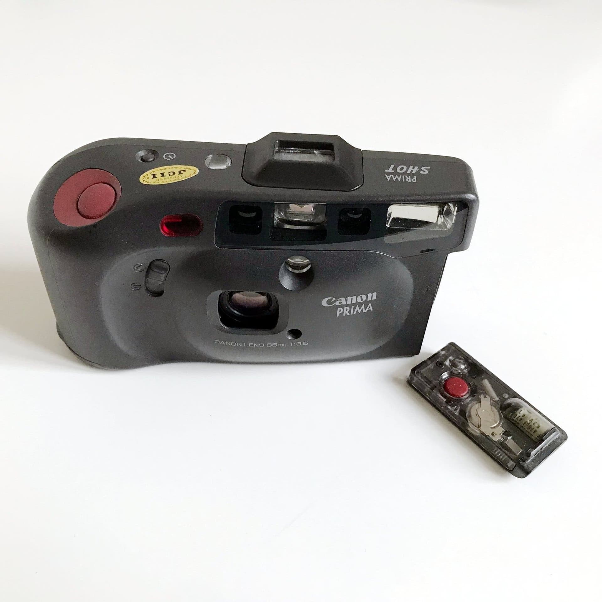 Canon Prima SHOT med Canon-objektiv 35mm 1:3.5 i toppskick