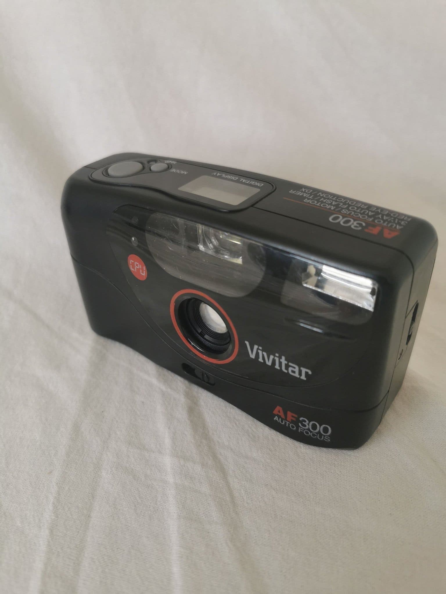 Vivitar af300, med ny filmrulle.