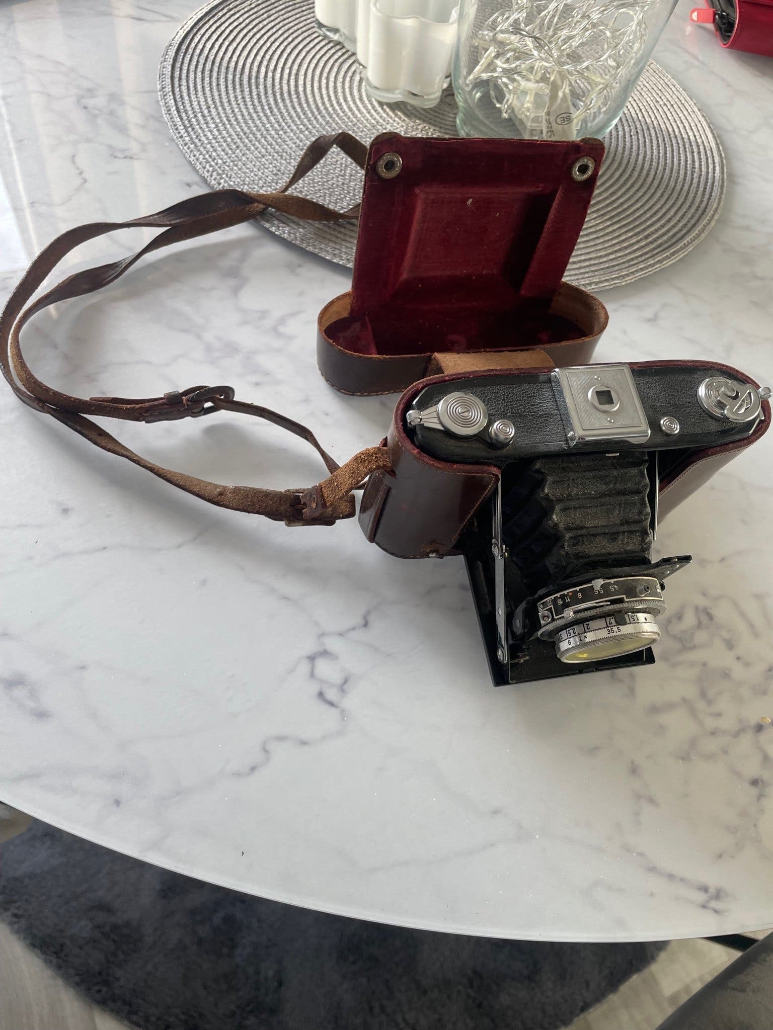 Vintage bälgkamera