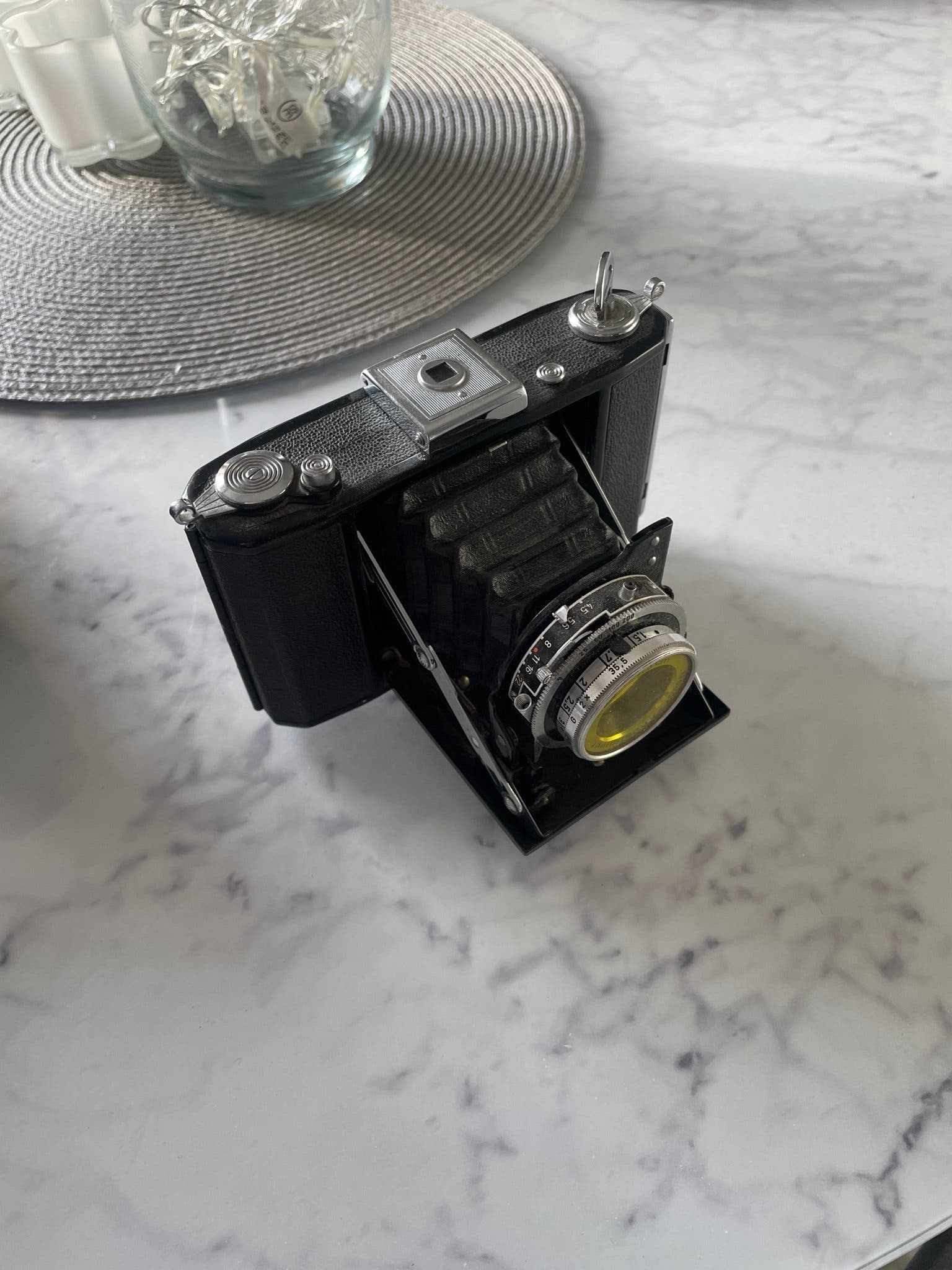 Vintage bälgkamera