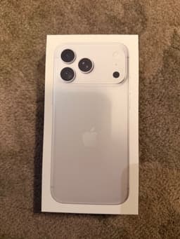 Apple iPhone 18 Pro Max 256GB Silver oöppnad