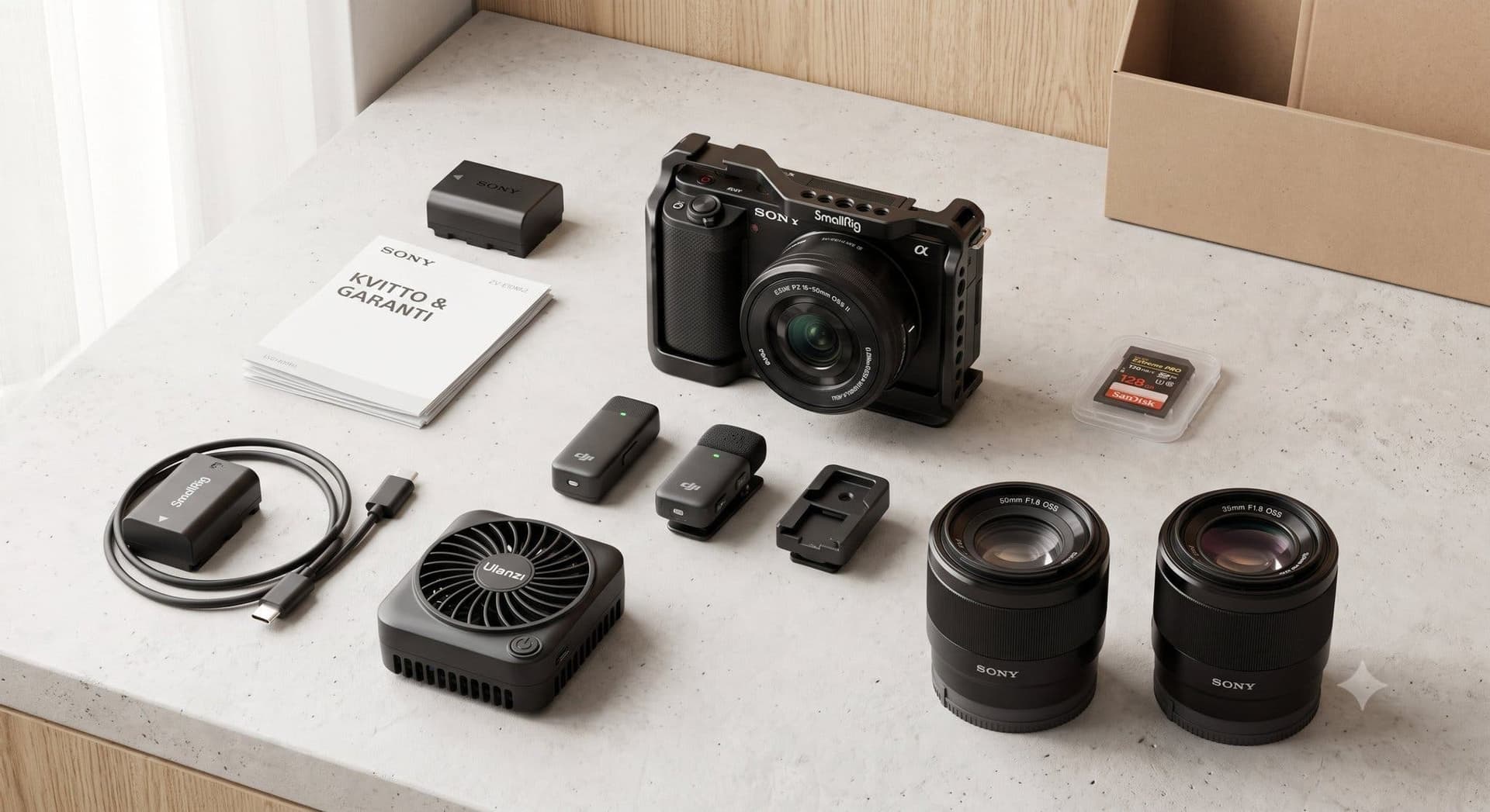 Sony ZV-E10 II – Komplett Content Creator-paket | Näst intill nyskick