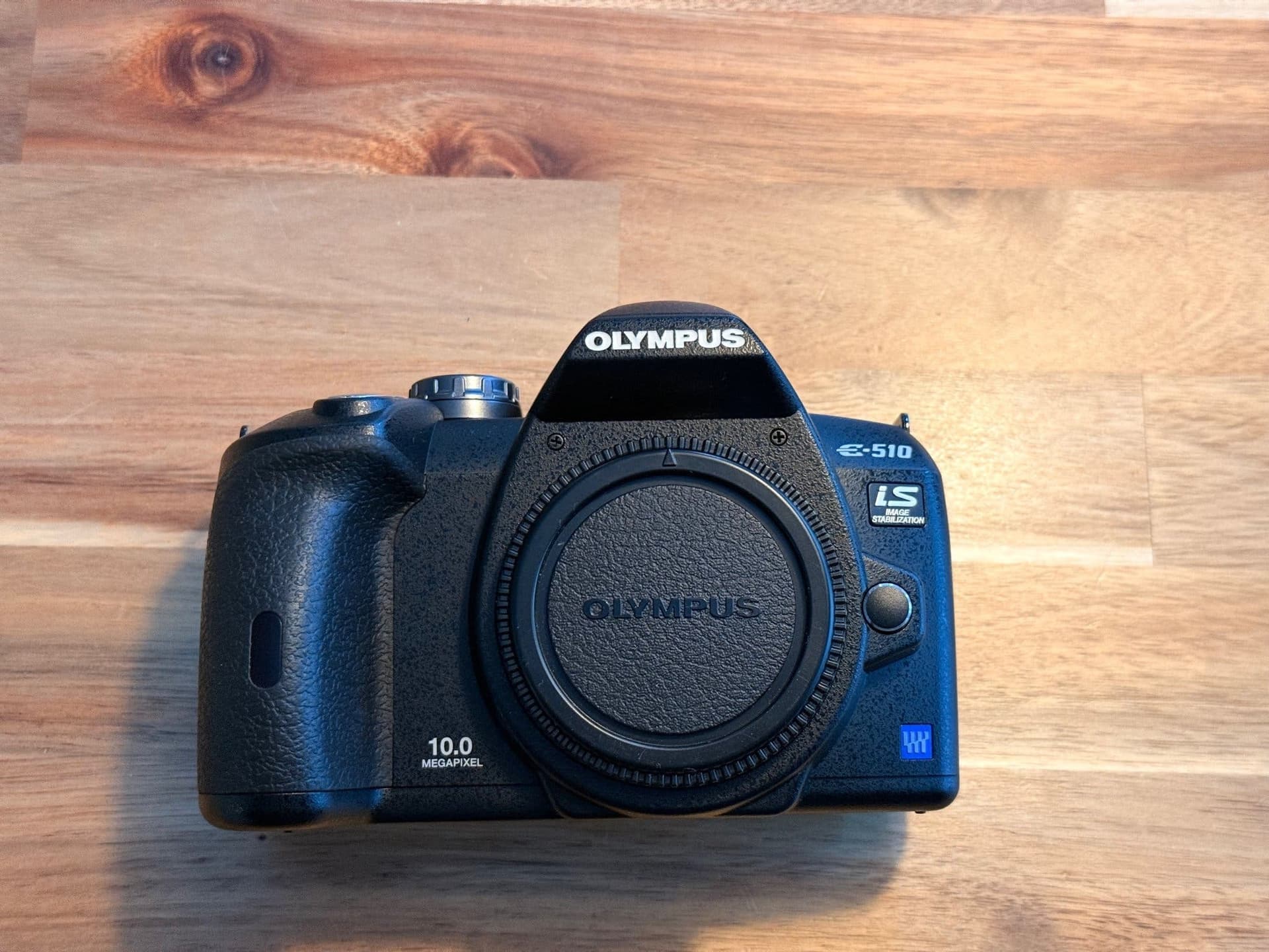 Olympus E-510 systemkamera med två objektiv