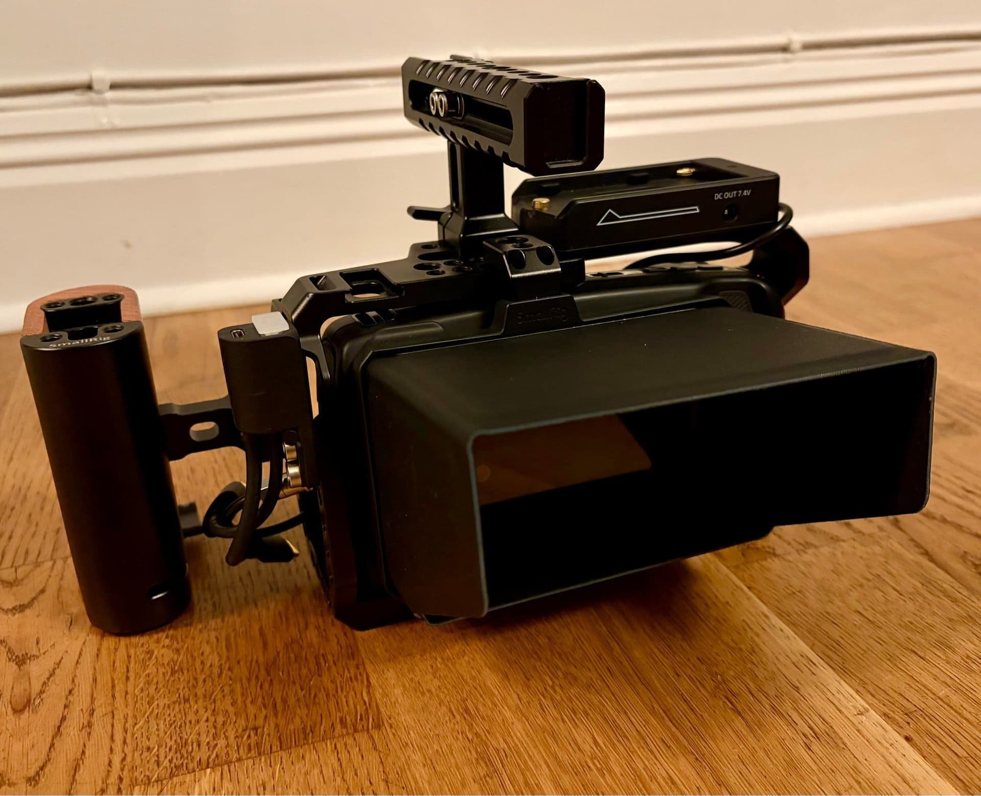 Blackmagic Pocket Cinema Camera 4K + SmallRig-cage och tillbehör