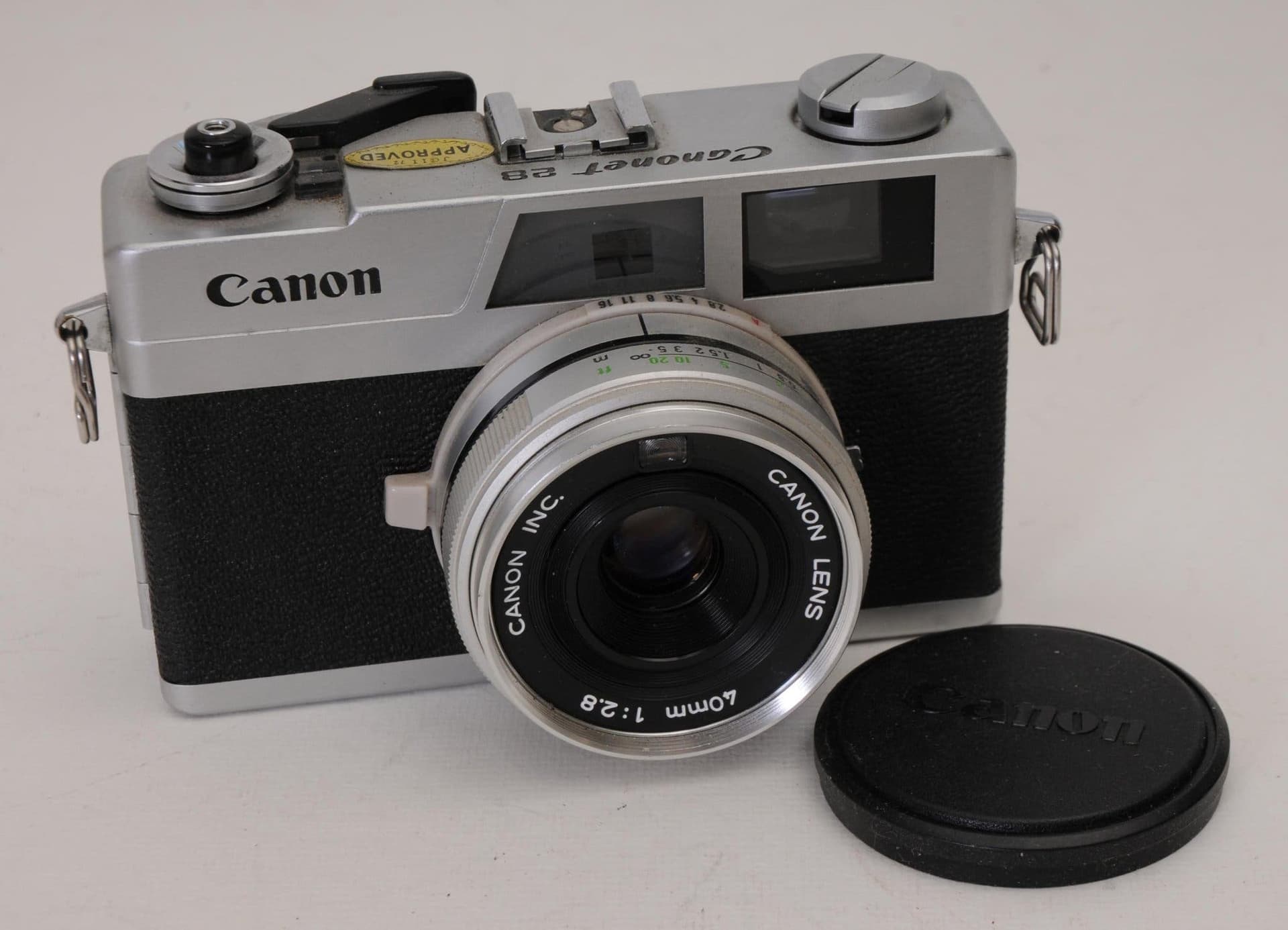 Analog kamera Canonet 28 mätsökarkamera