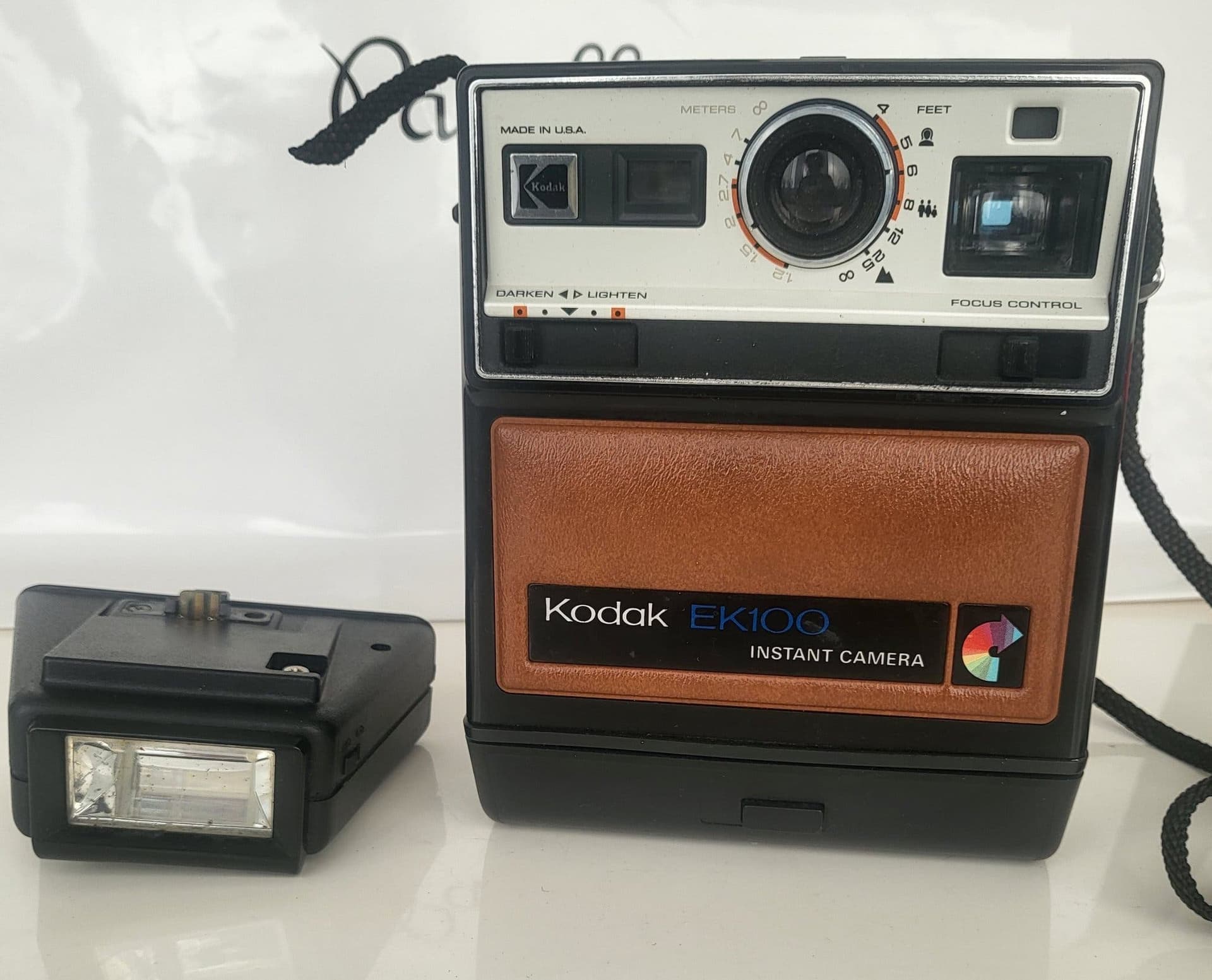 Vintage Kodak EK100 Instantkamera med blixt - till samlare