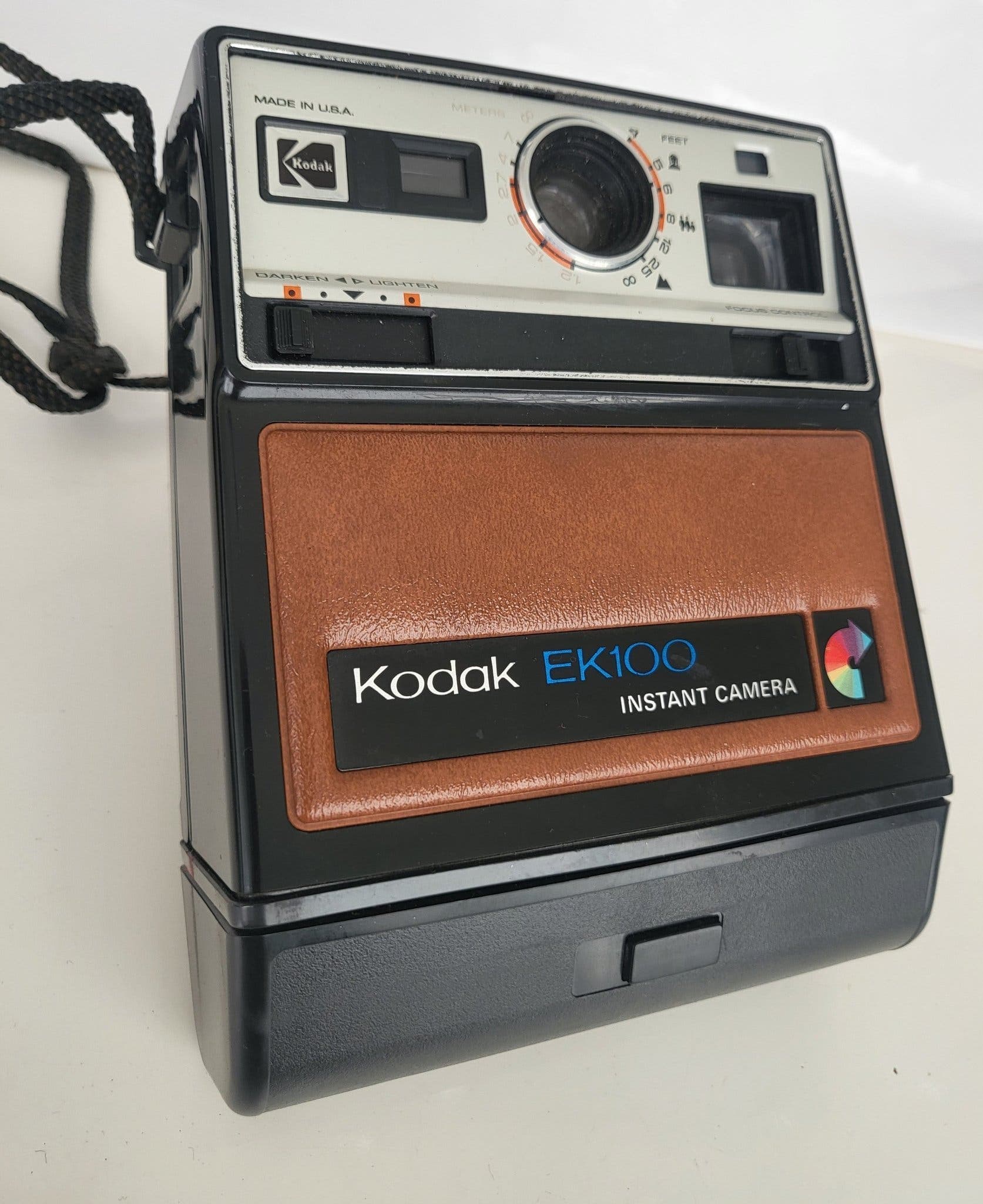 Vintage Kodak EK100 Instantkamera med blixt - till samlare