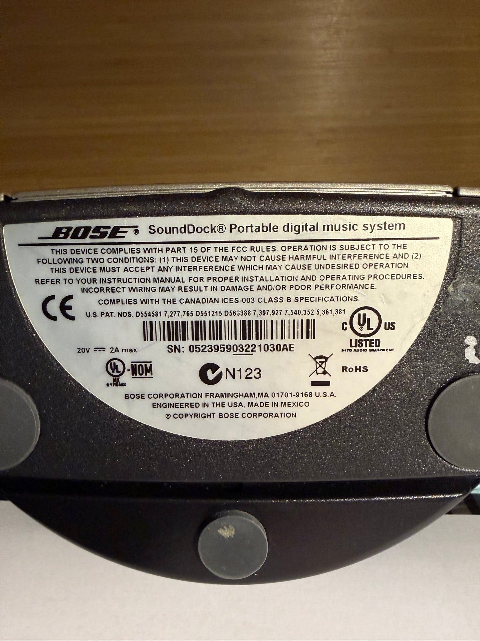 Bose SoundDock Portable digital music system