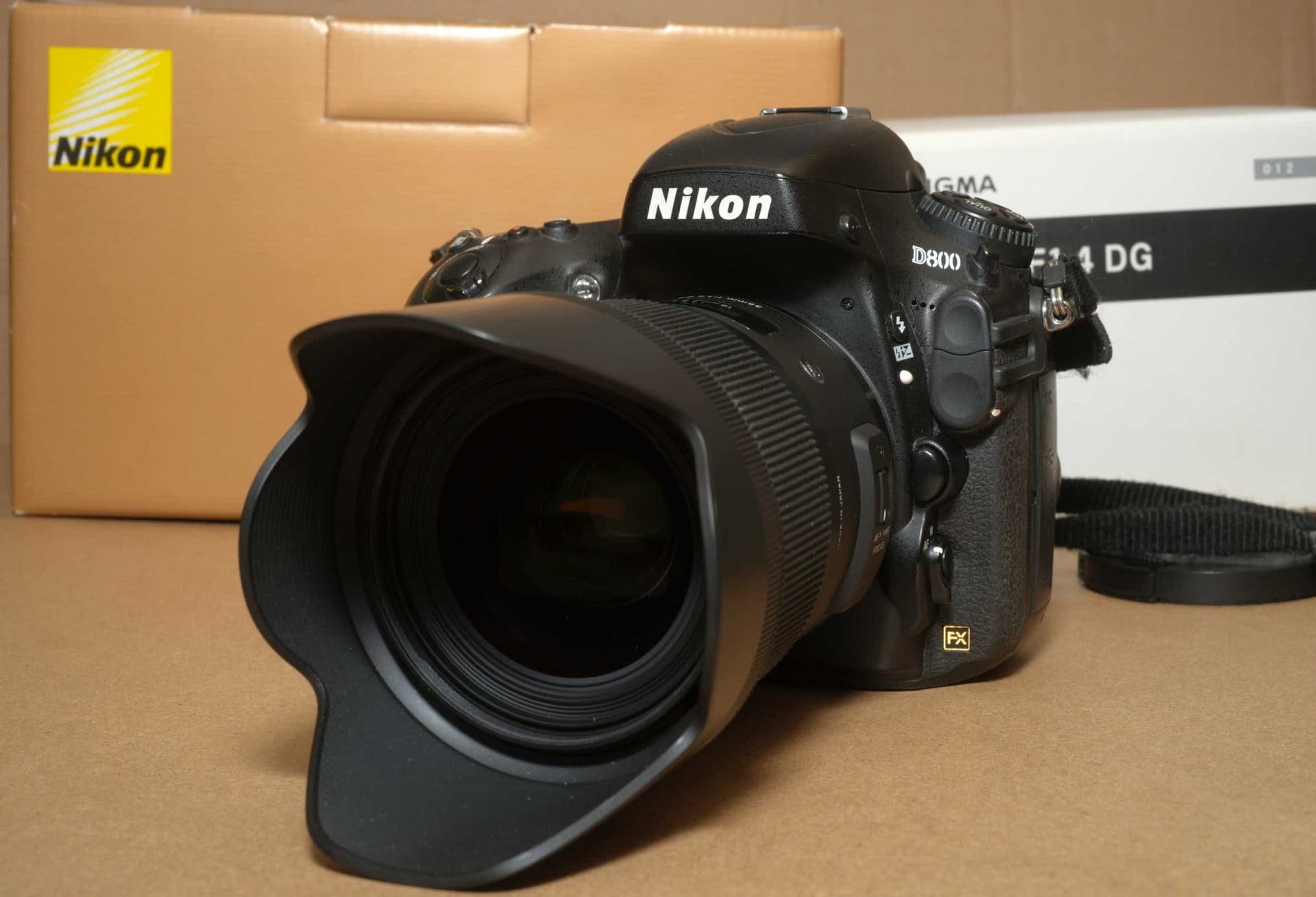 Nikon D800 systemkamera med Sigma 35mm F1.4 DG Art objektiv