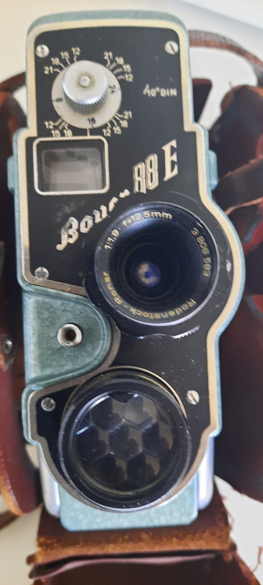 Filmkamera klassisk Bauer 88 E (8mm). Fungerande urverk ! 1950-tal