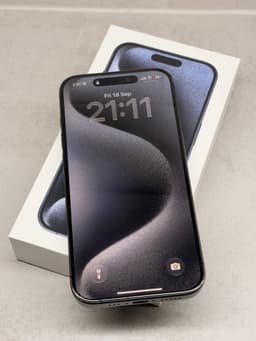 iPhone 15 Pro titanium blue