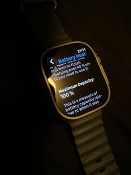 Apple Watch Ultra 3 Batterihälsa 100%