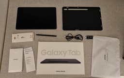 Samsung Tab S8+ i mycket fint skick – komplett med originalkartong, S Pen o skal
