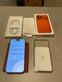iPhone 17 Pro Max Orange 256 GB 100% batteri, warranty till 2027/02/15