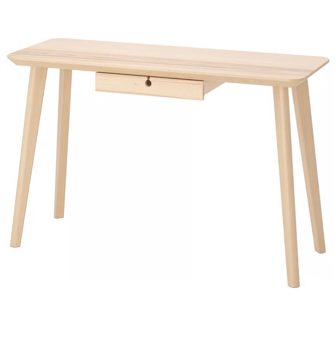 Ikea LISABO Skrivbord, askfaner, 118x45 cm