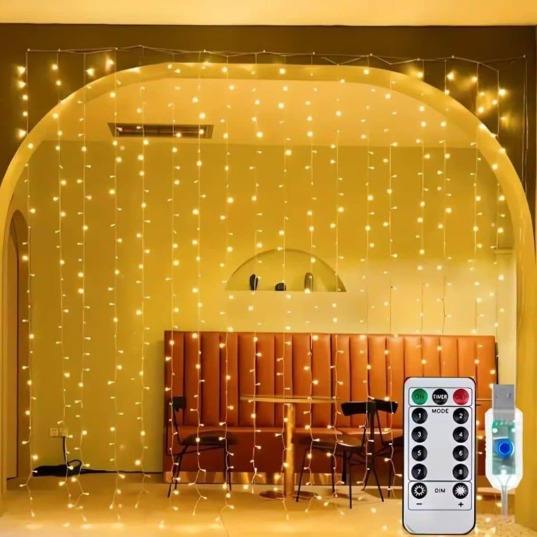 LED-ljusslinga med USB och fjärrkontroll