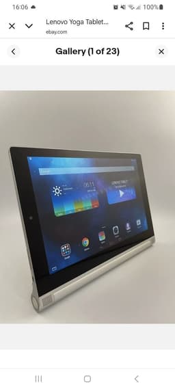 Lenovo Yoga Tablet med laddare