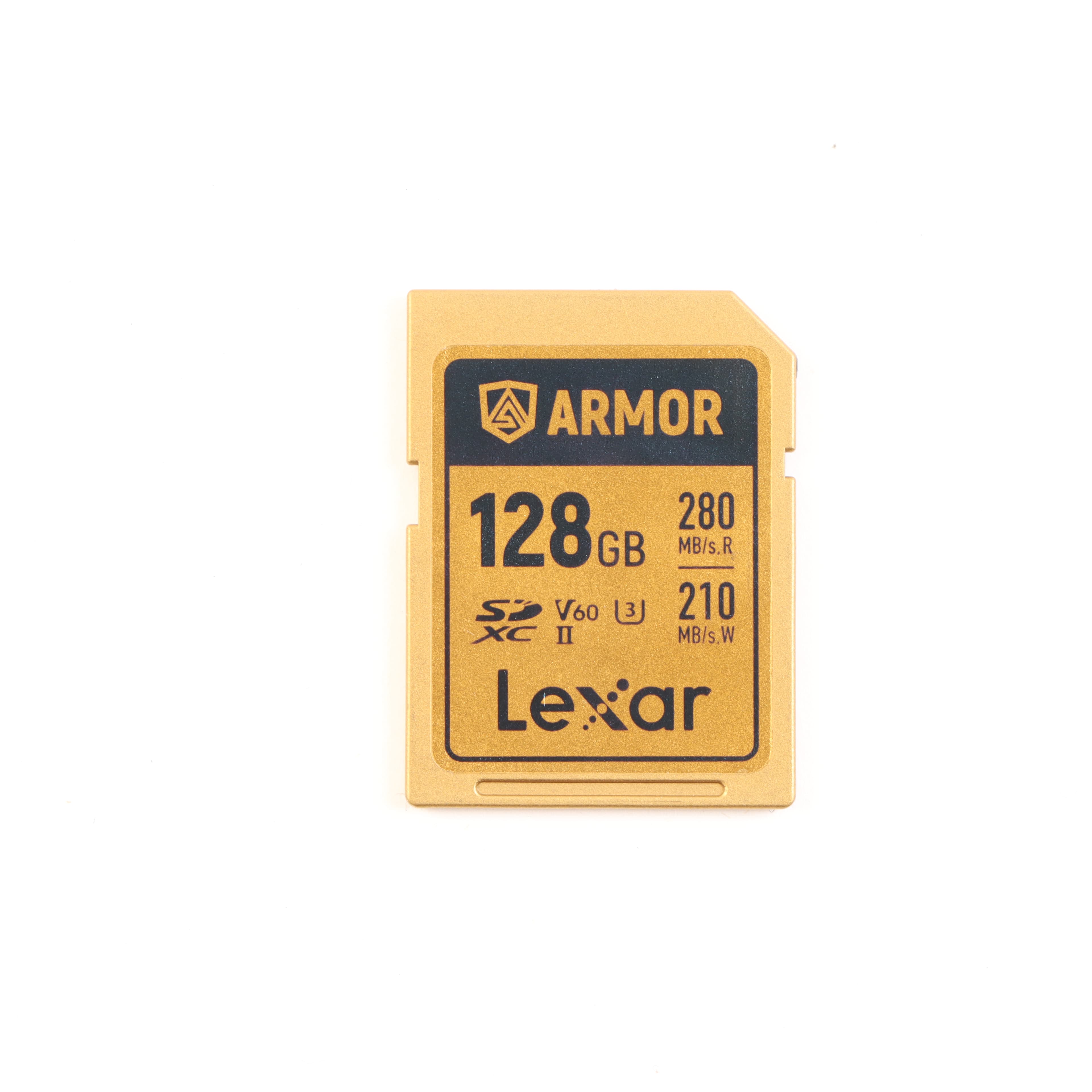 USED Lexar 128GB Pro Gold Series ARMOR 280MB/s UHS-II V60 SDXC Memory Card