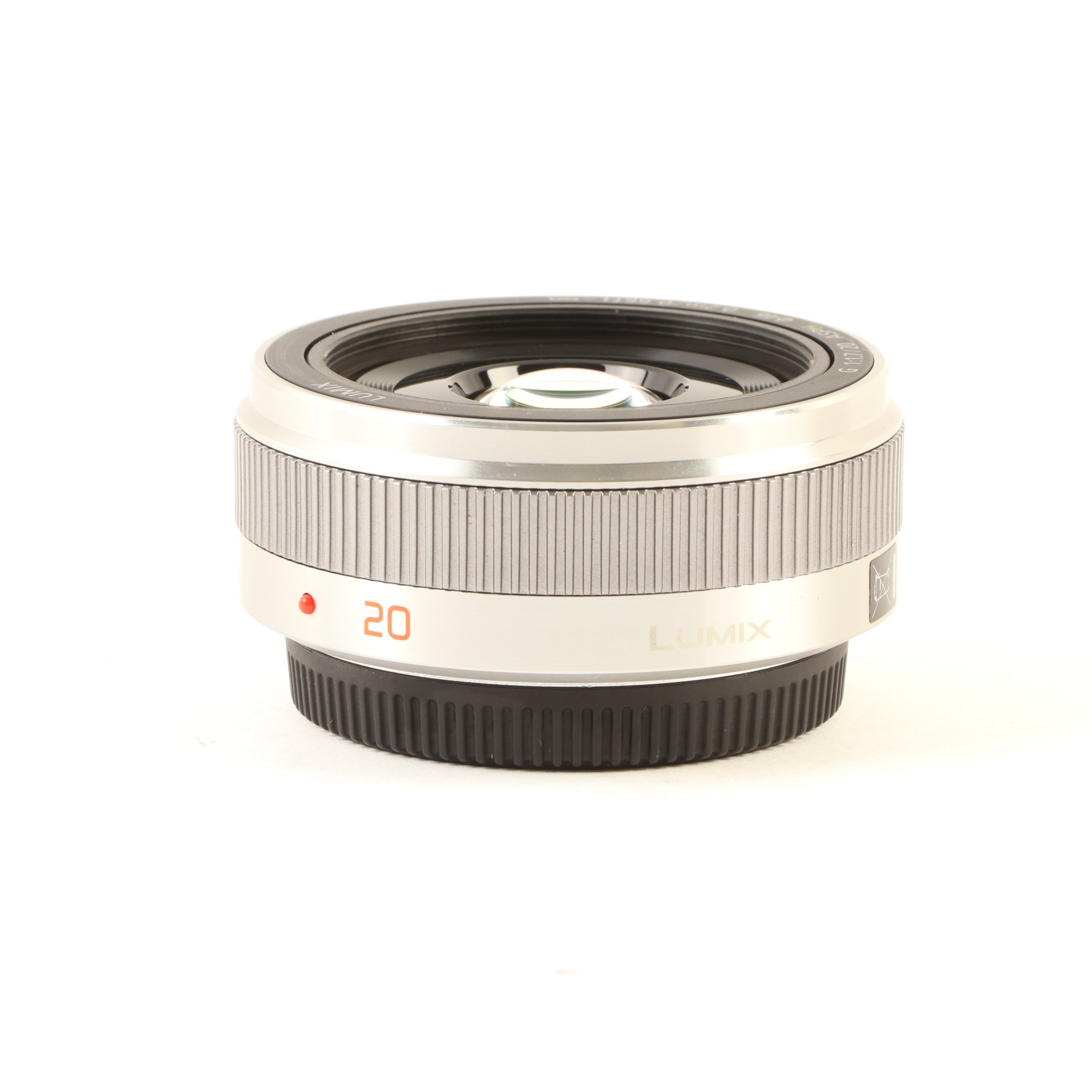 USED Panasonic 20mm f1.7 LUMIX G II ASPH G Micro Four Thirds Lens - Silver