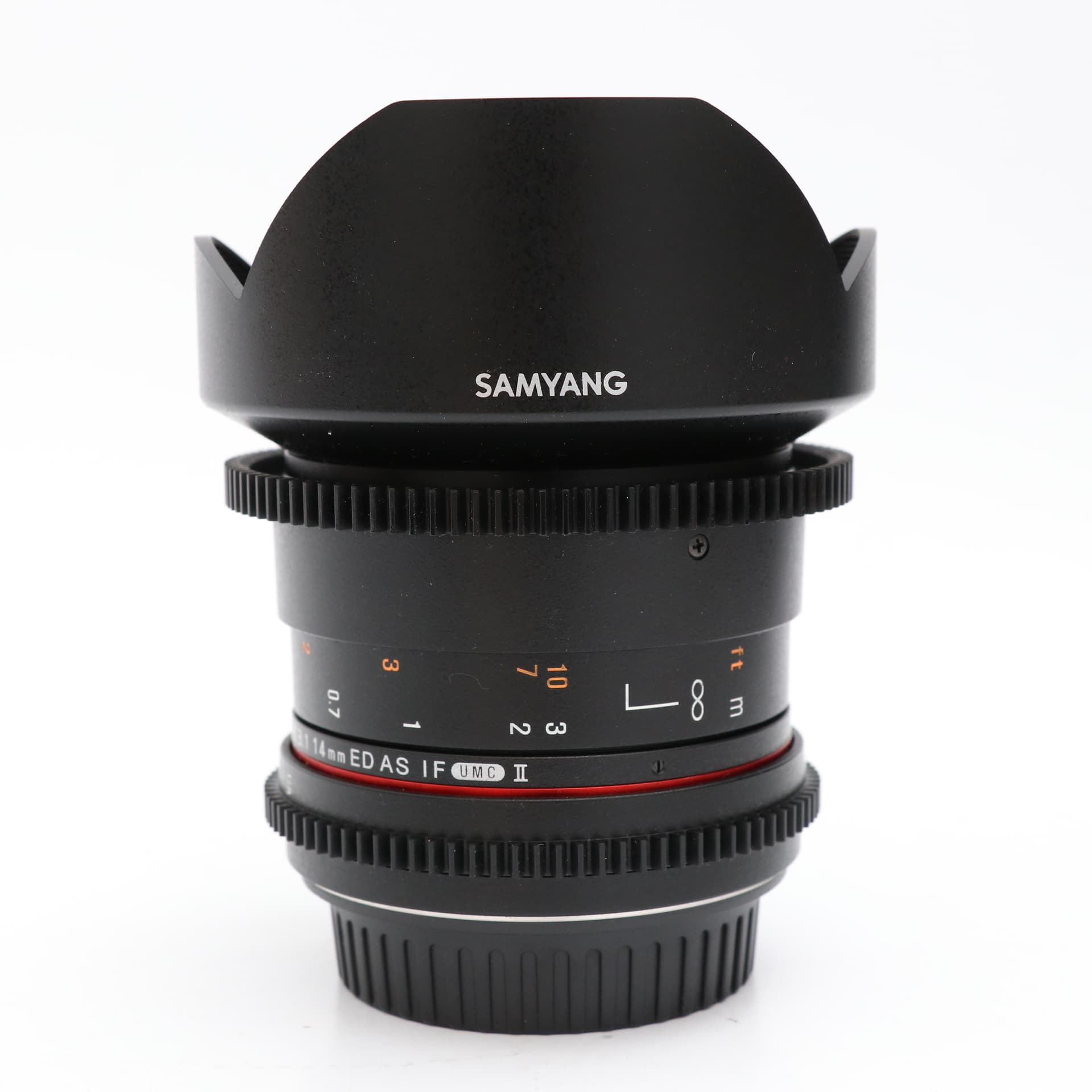 USED Samyang 14mm T3.1 ED AS IF UMC VDSLR Lens - Canon Fit
