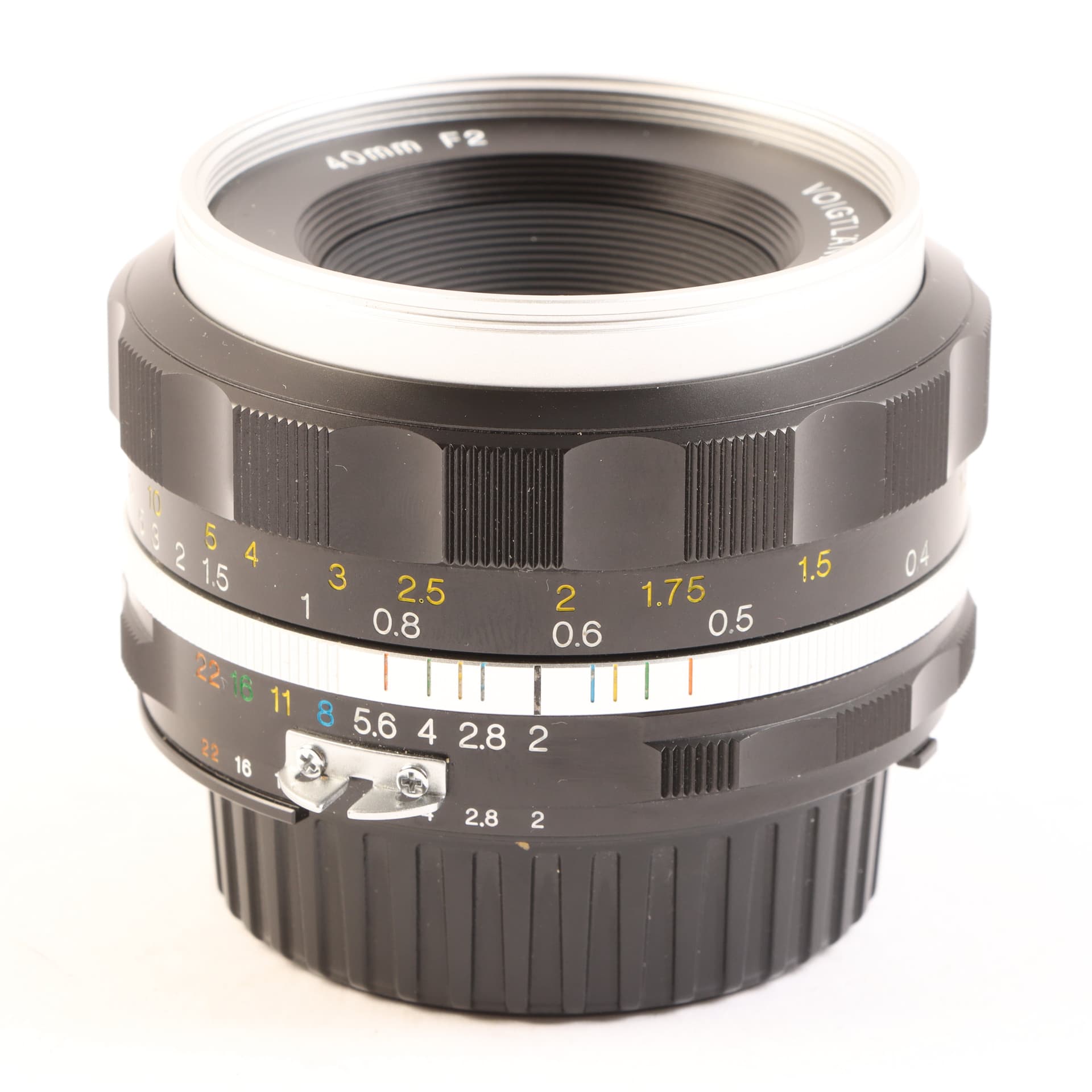 USED Voigtlander 40mm f2 SL II-S Ultron Lens - Nikon F Fit - Black