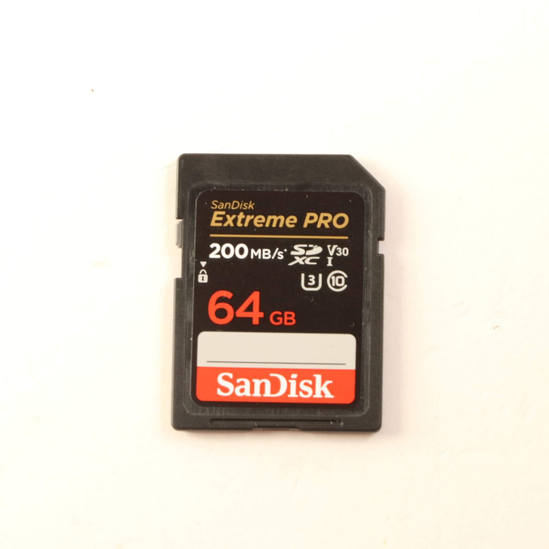 USED SanDisk Extreme PRO 64GB 200MB/s UHS-I V30 SDXC Memory Card