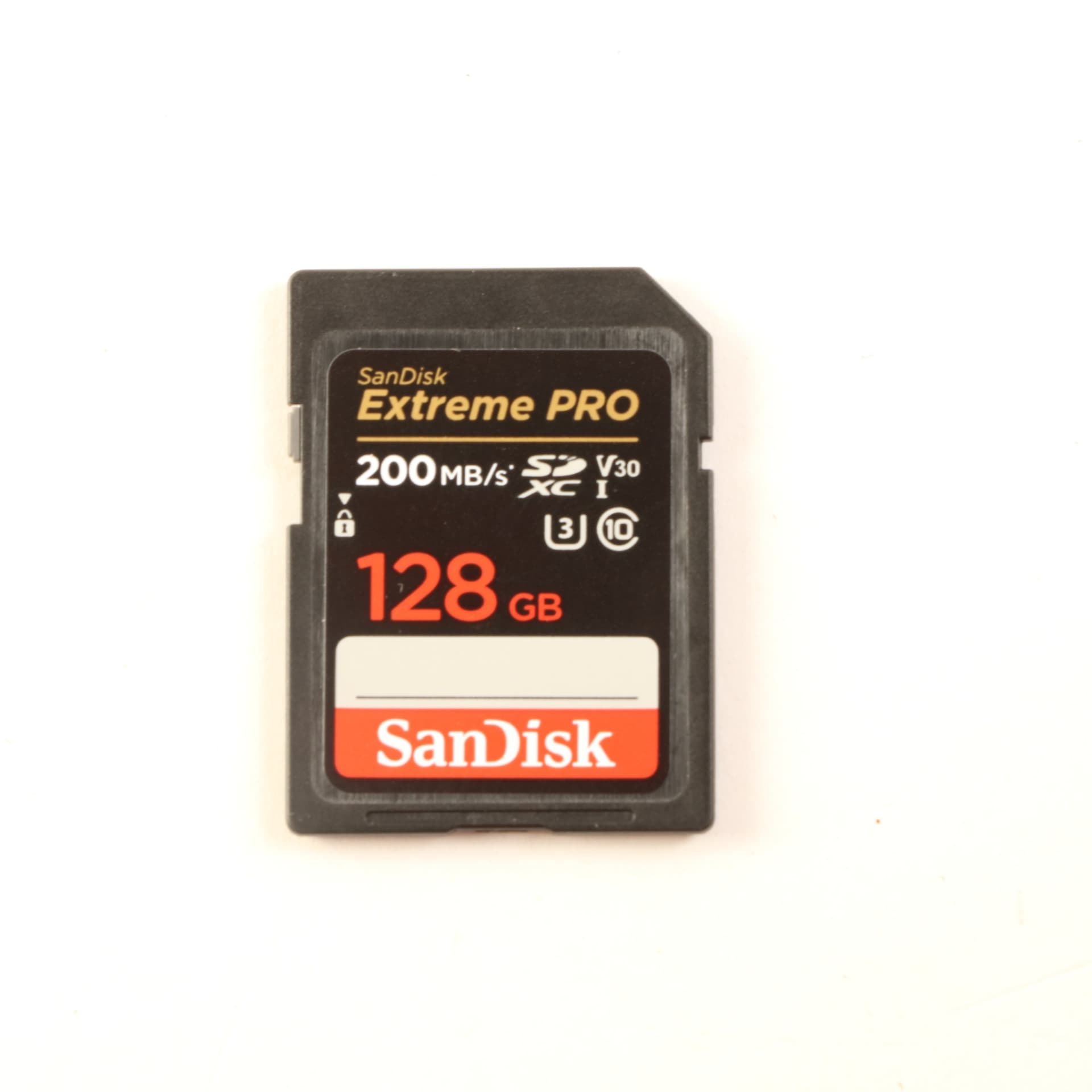 USED SanDisk Extreme PRO 128GB 200MB/s UHS-I V30 SDXC Memory Card