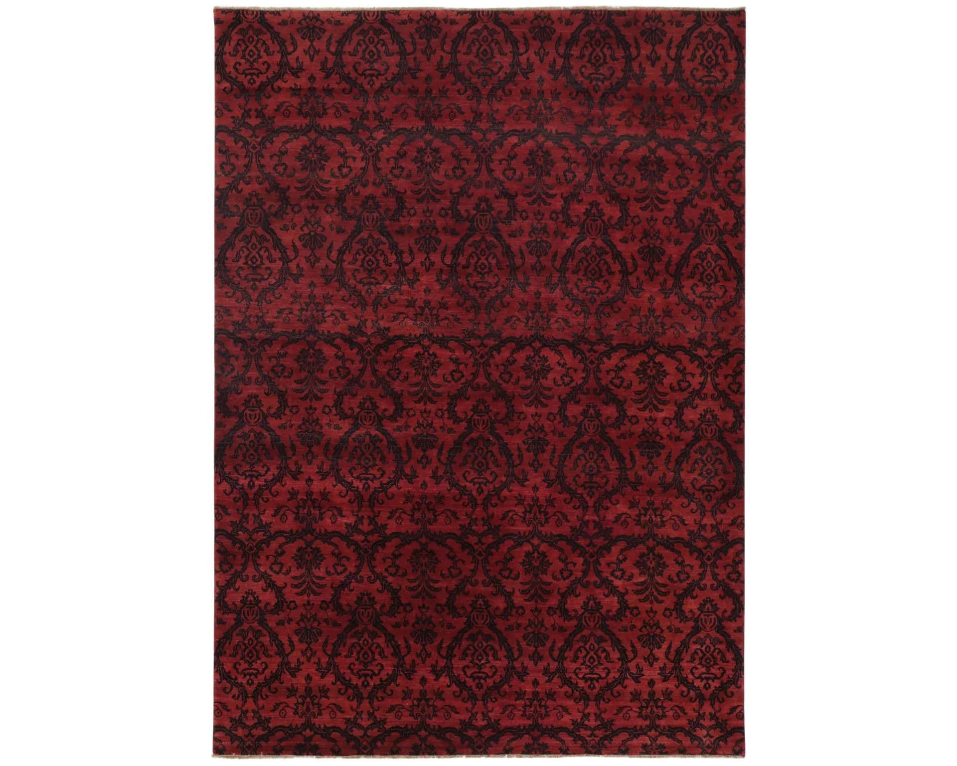 Rezas orientalisk x Damask matta röd 255 x 356 cm