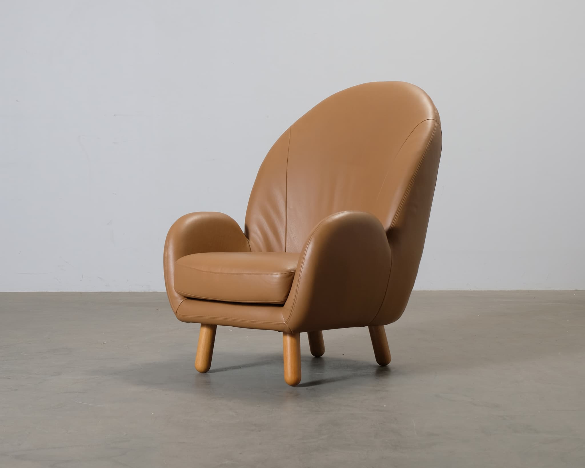 Sofacompany Etta fåtölj brun läder