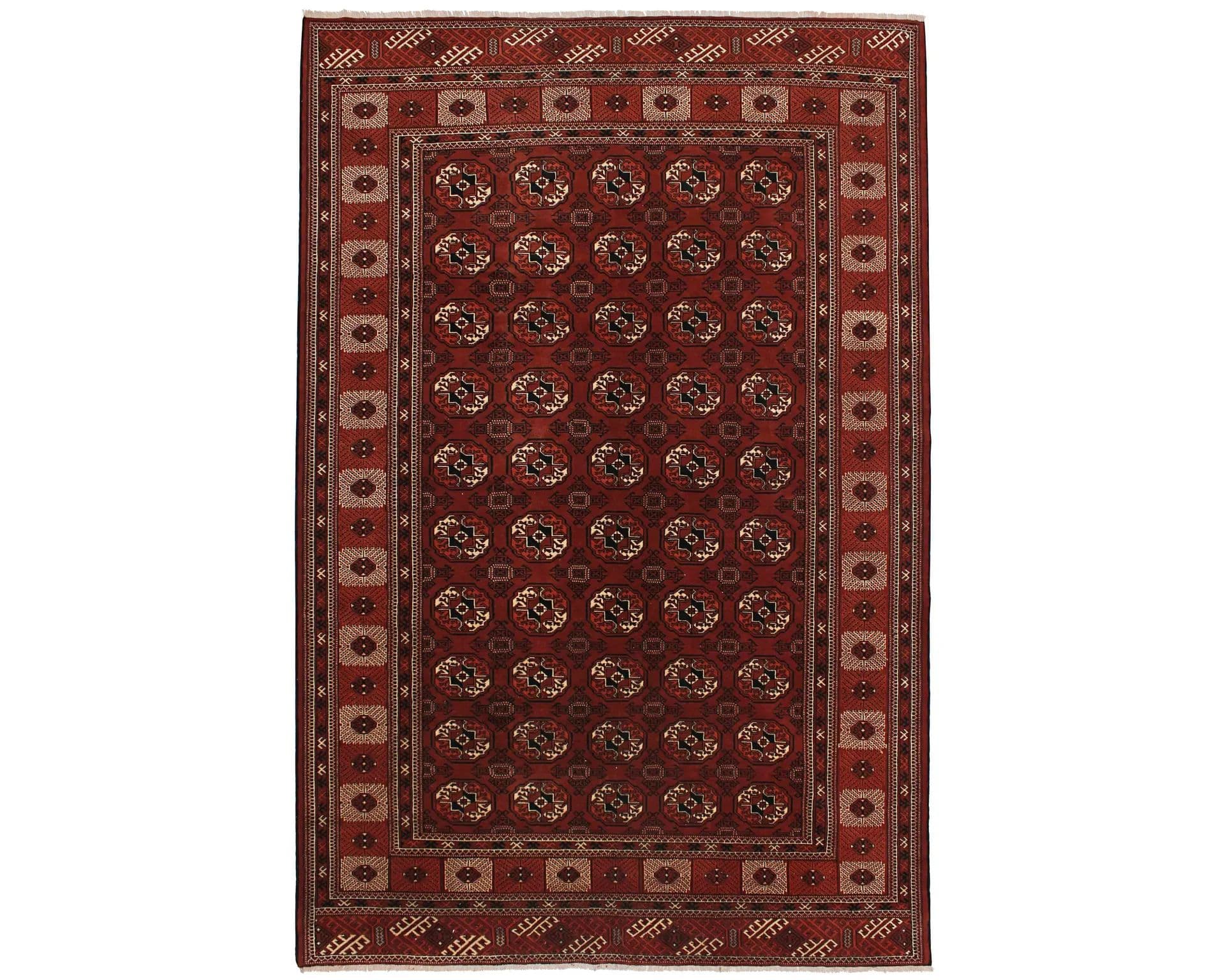 Rezas orientalisk x Torkaman matta 253 x 381 cm