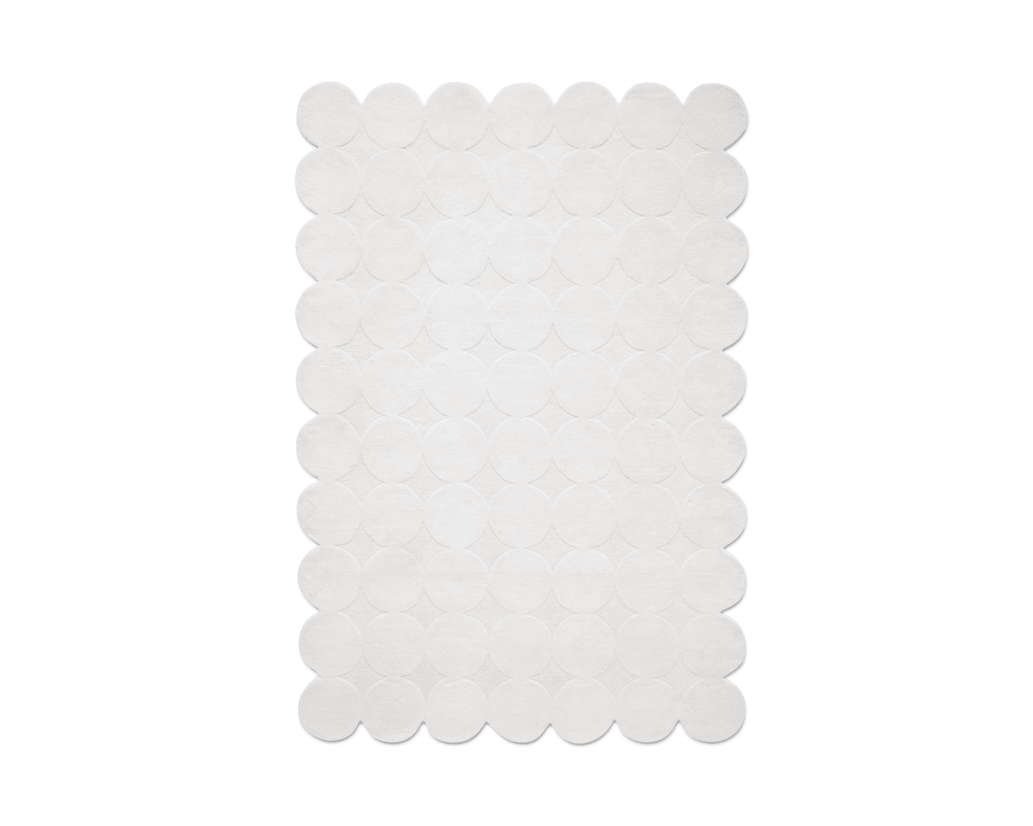 Classic Collection Dots matta 250 x 350 cm vit