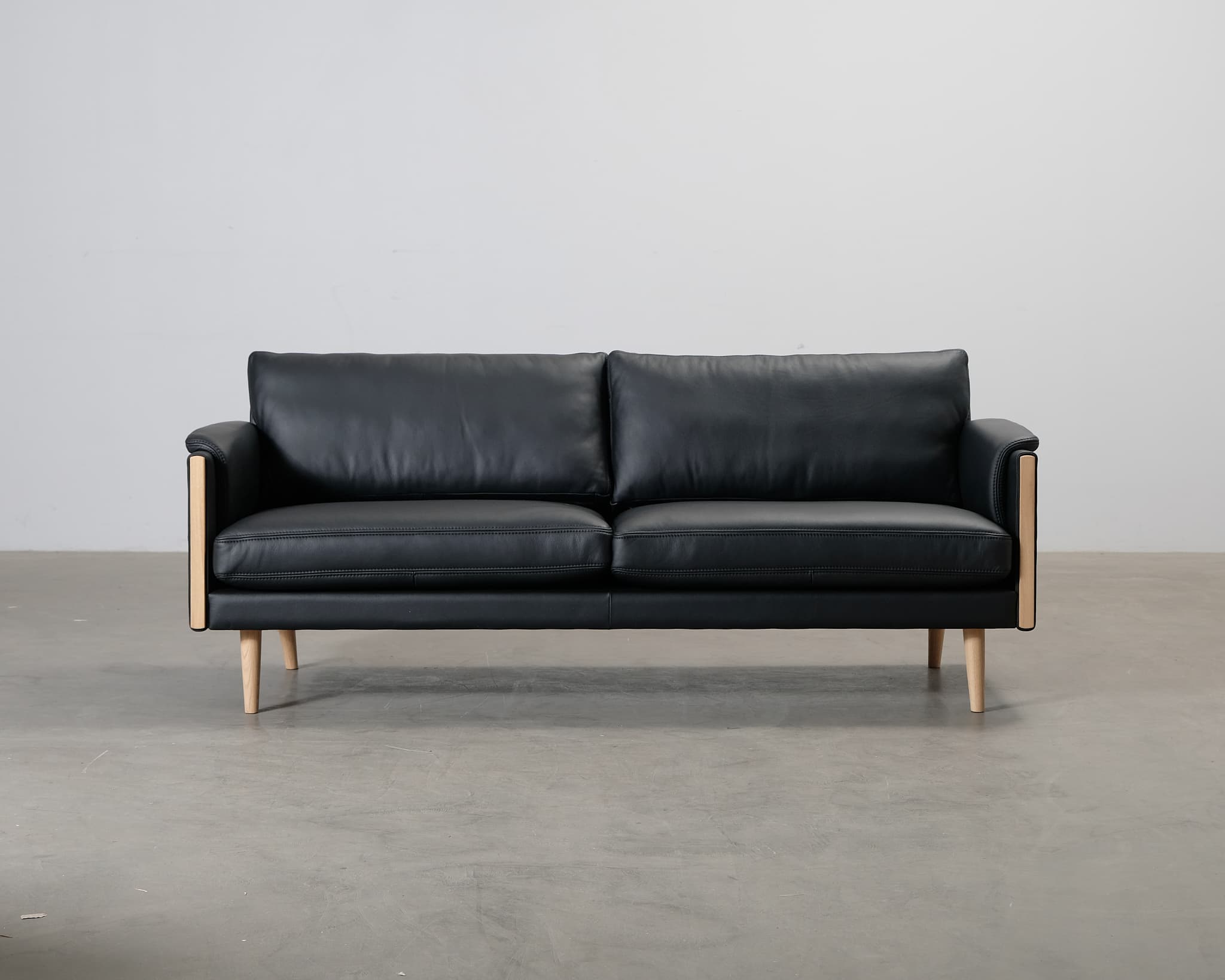 BD Möbel Dahlqvist 3-sits soffa svart läder