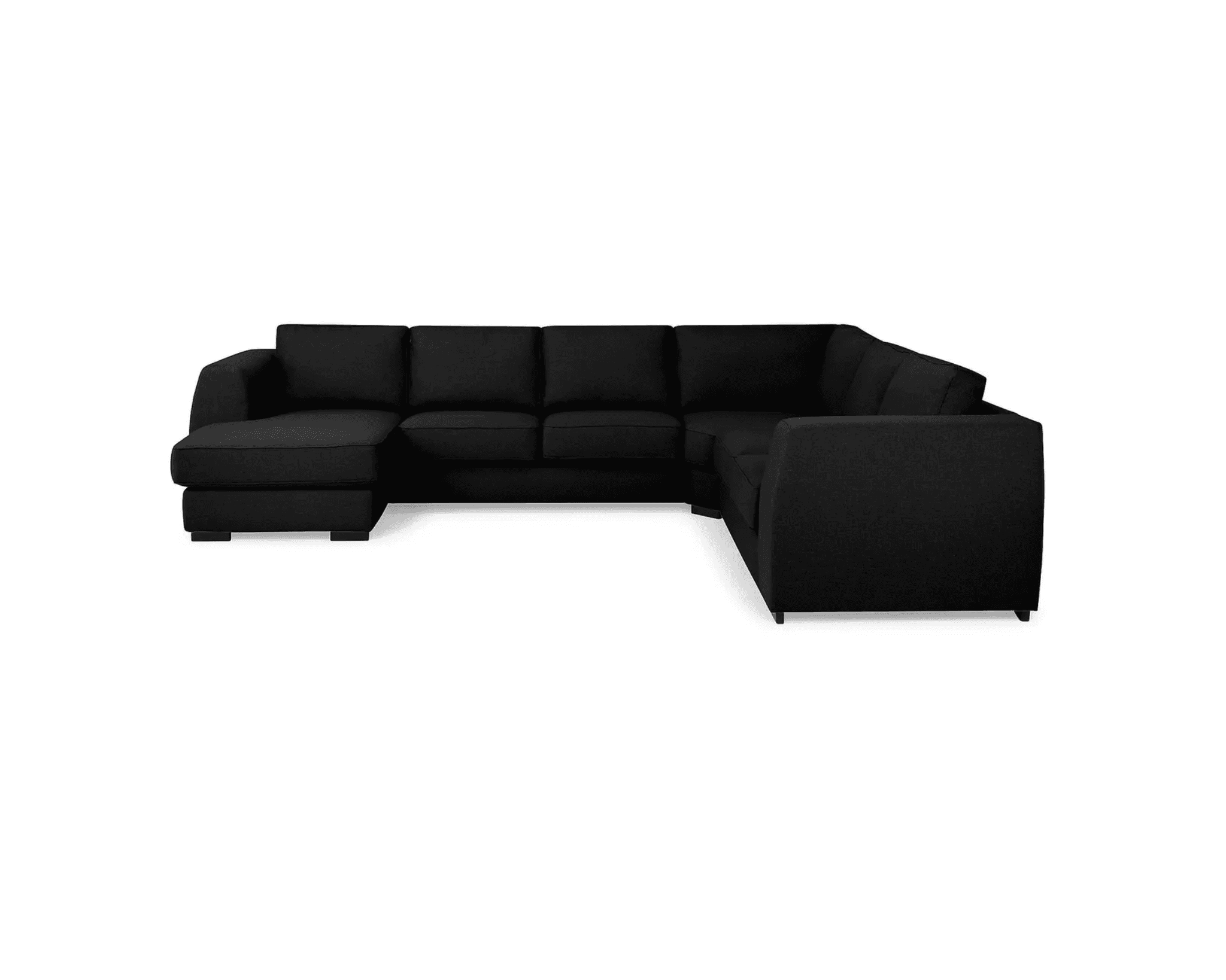 Optu 5-sits U-soffa svart