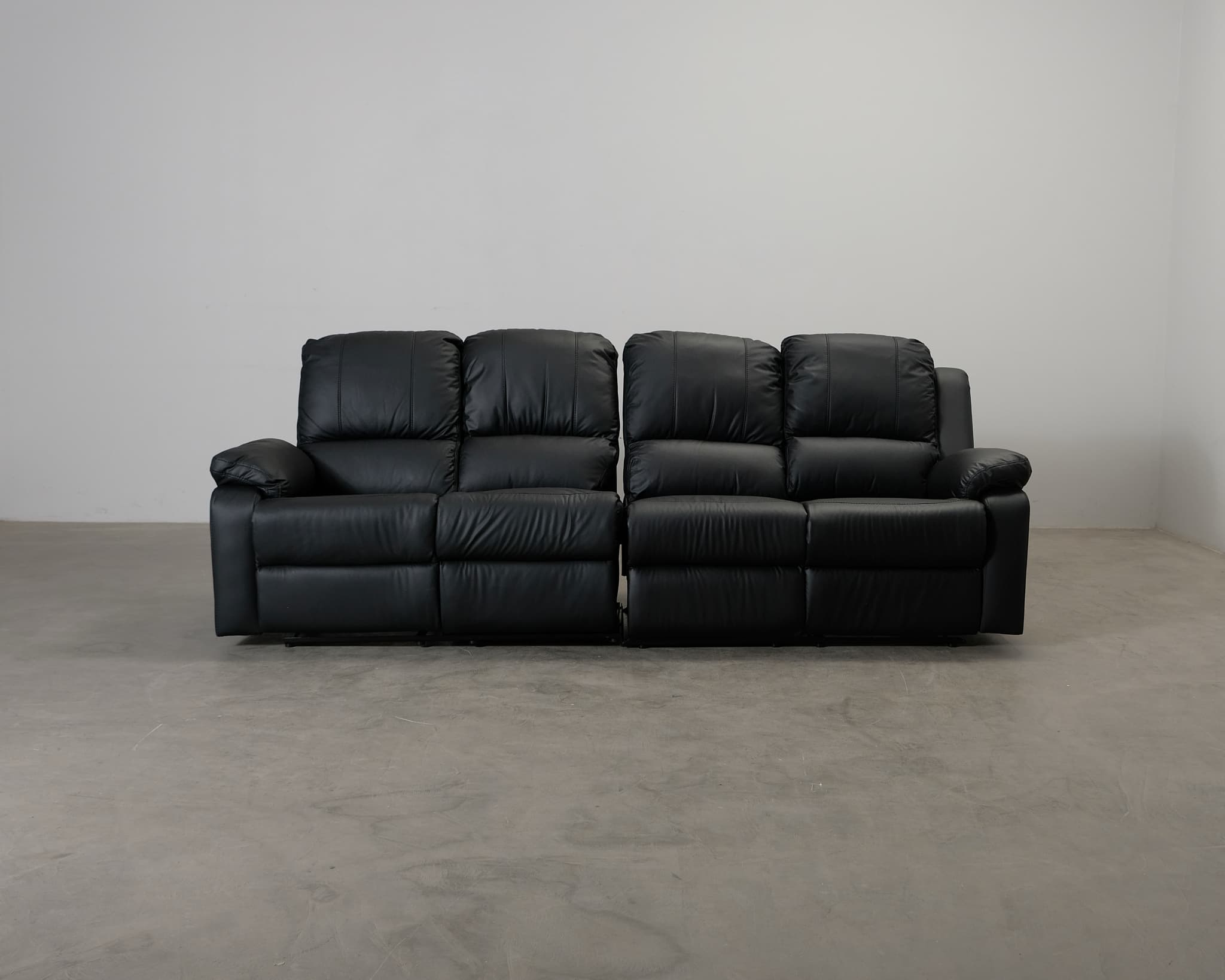 Norbo 4-sits reclinersoffa svart